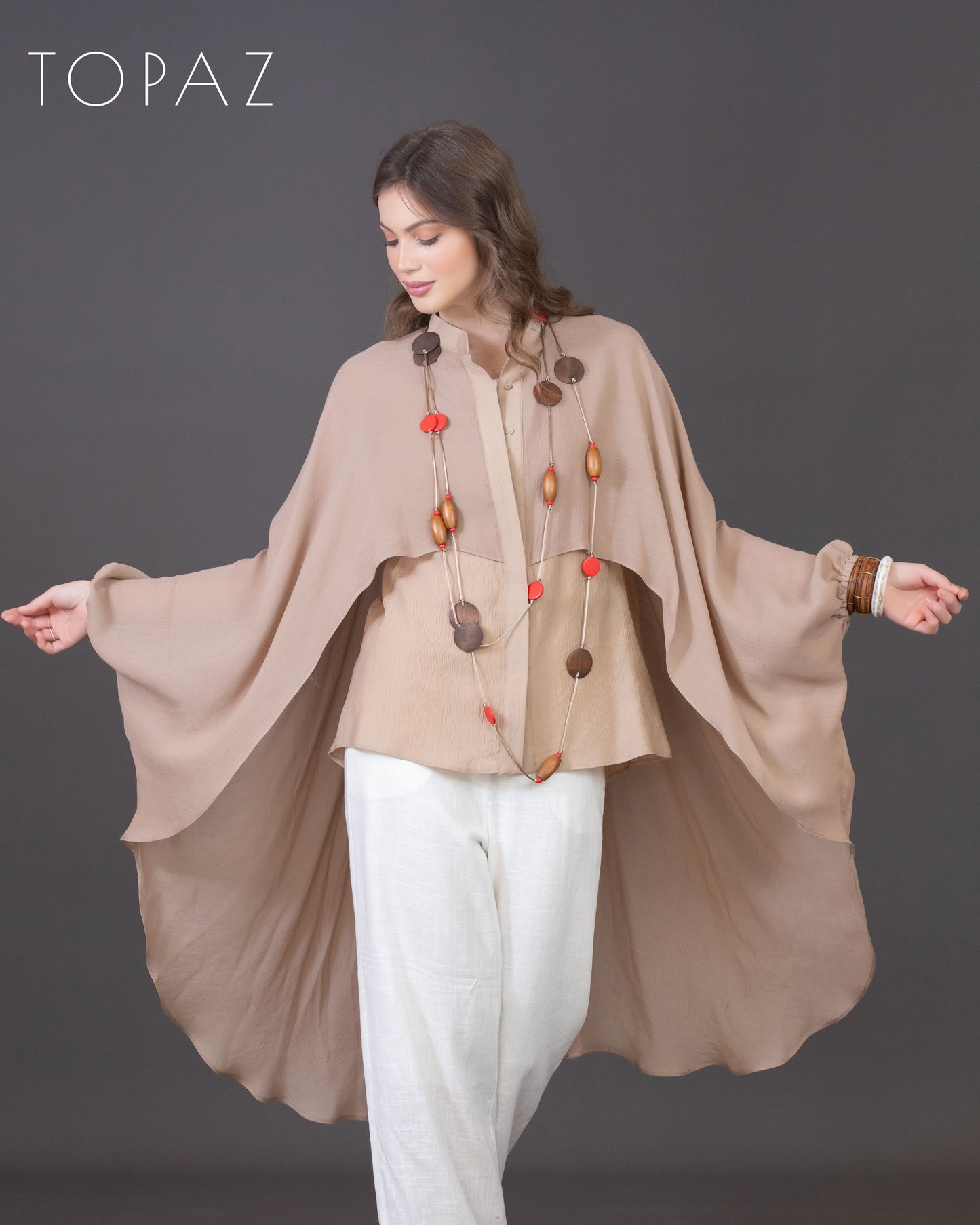 Two-Layer Voile Blouse