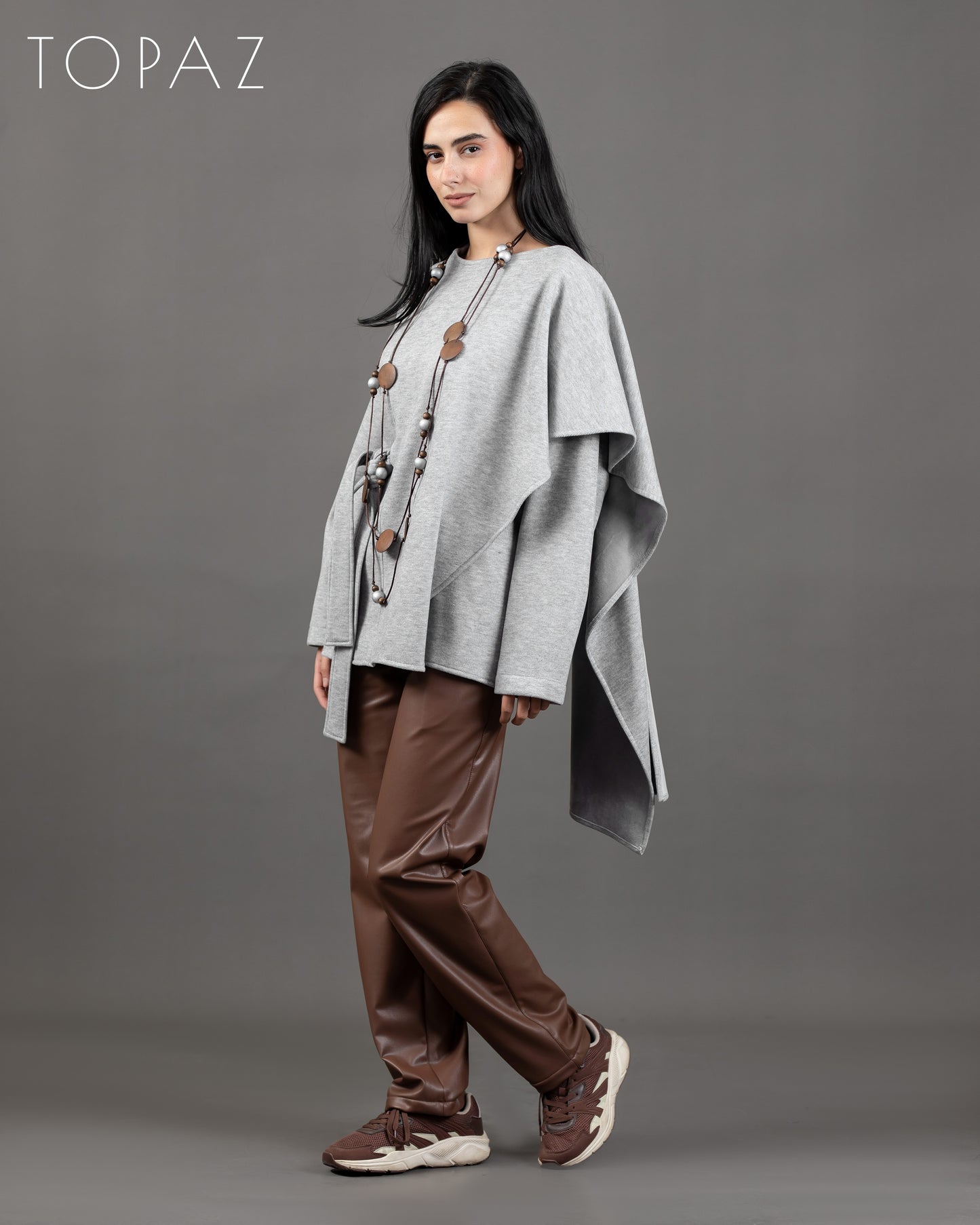 Knit Jacket With Shaal