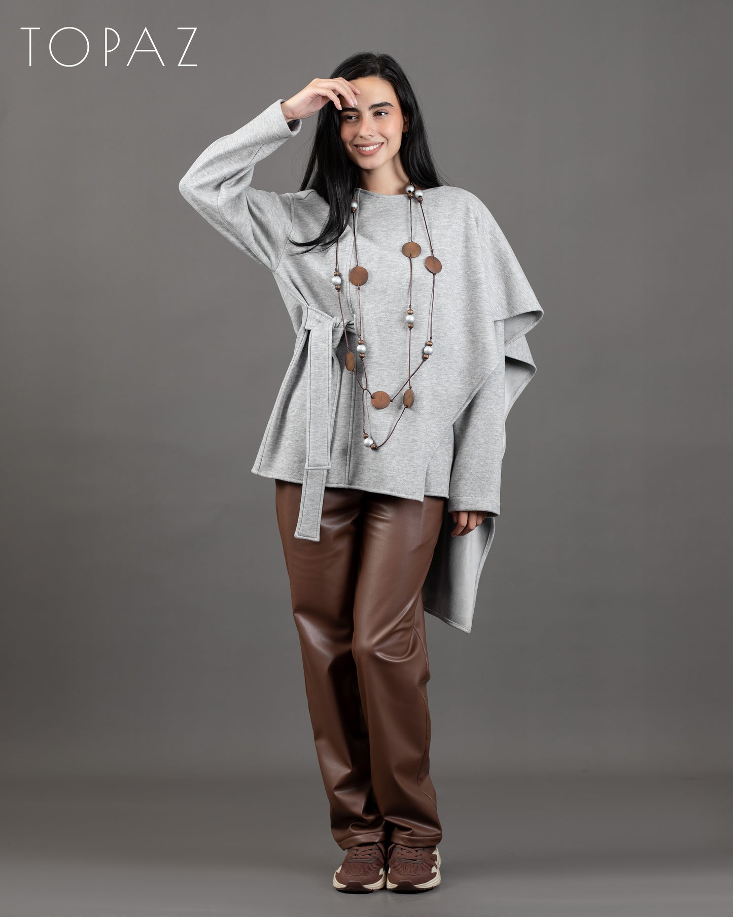 Knit Jacket With Shaal