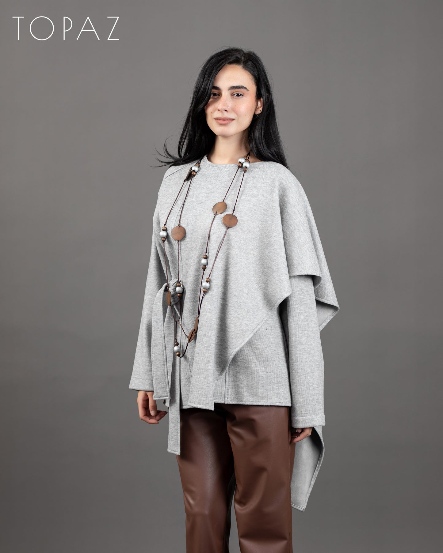 Knit Jacket With Shaal