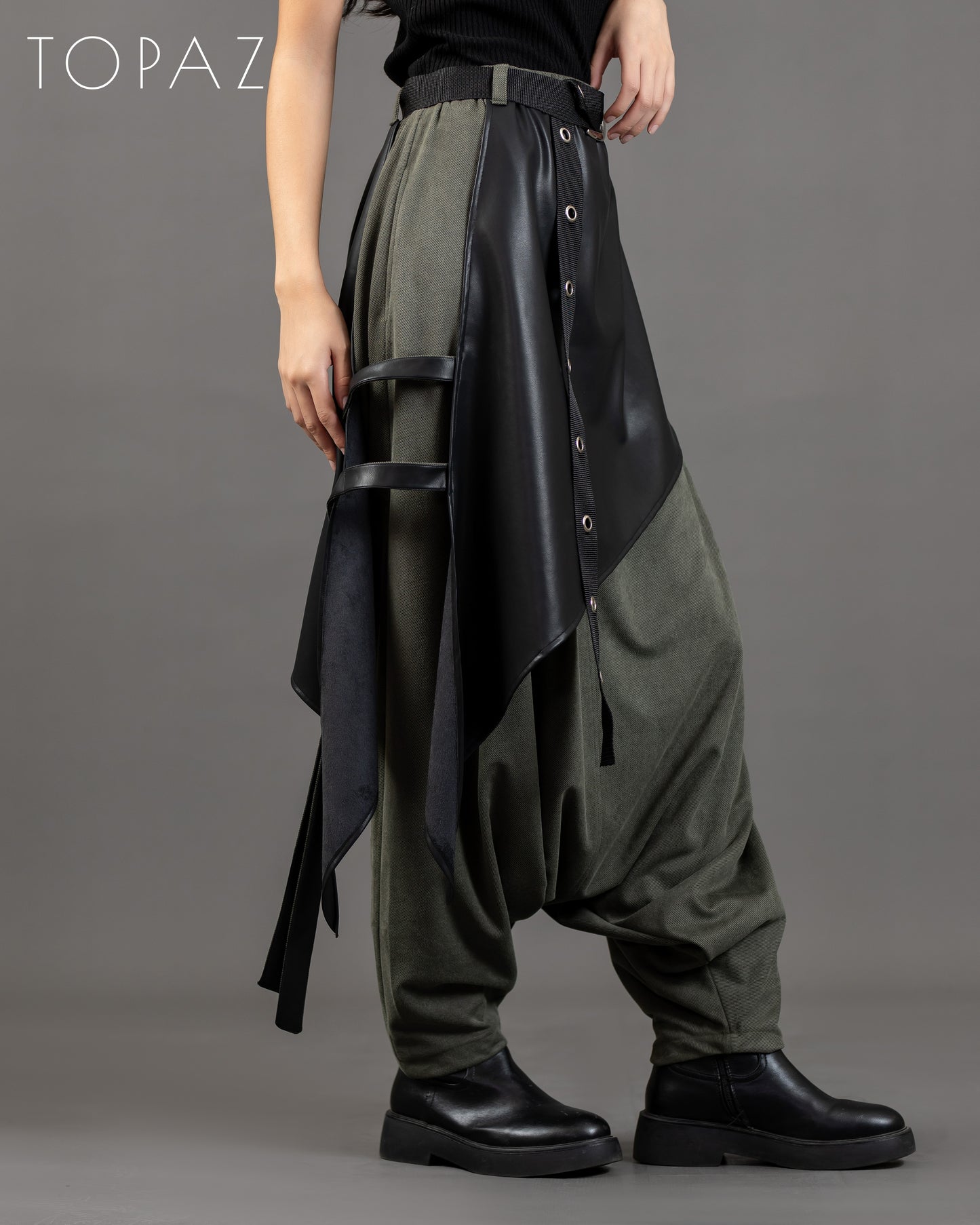 Double-Layer Harem Pants