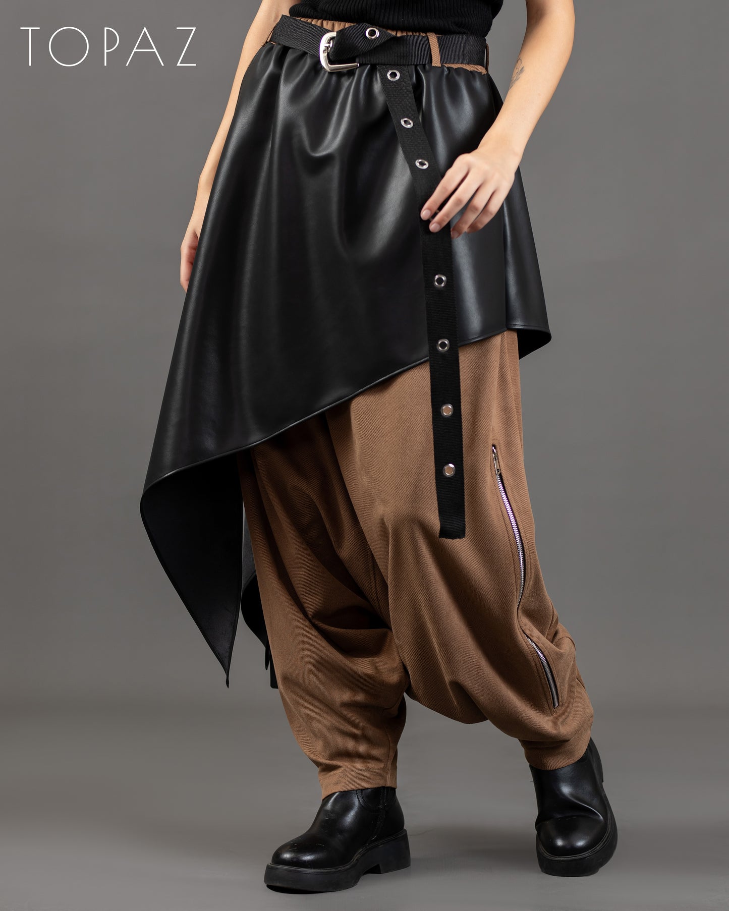 Double-Layer Harem Pants