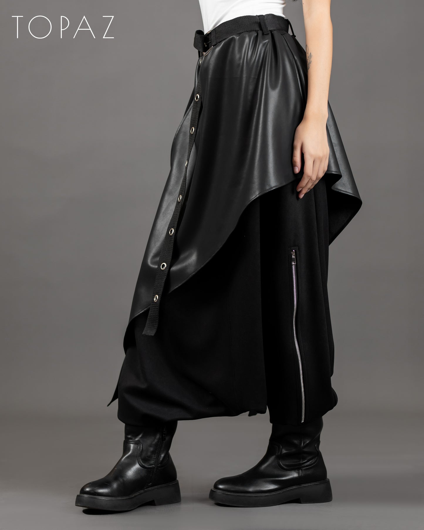 Double-Layer Harem Pants