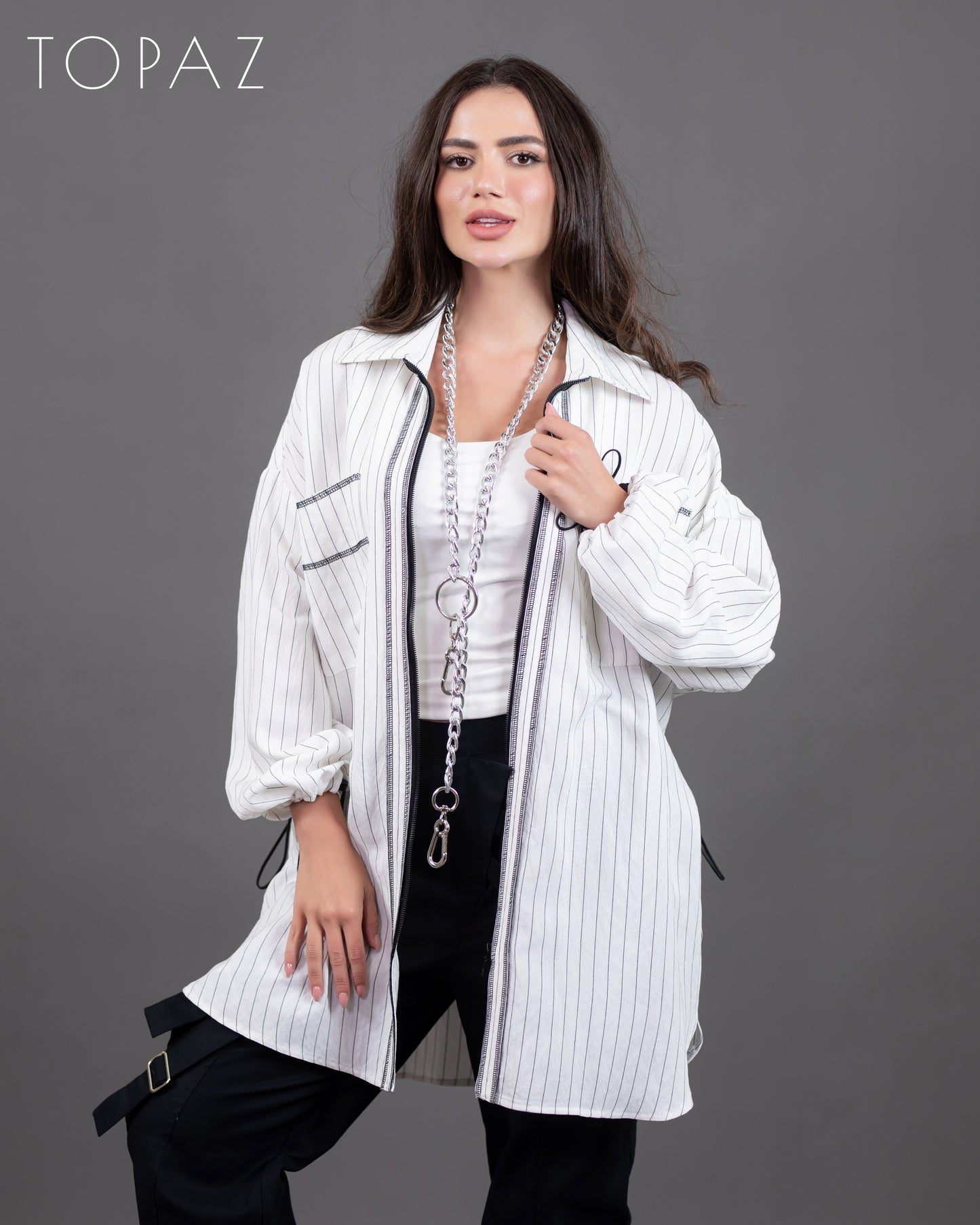 Striped Linen Jacket