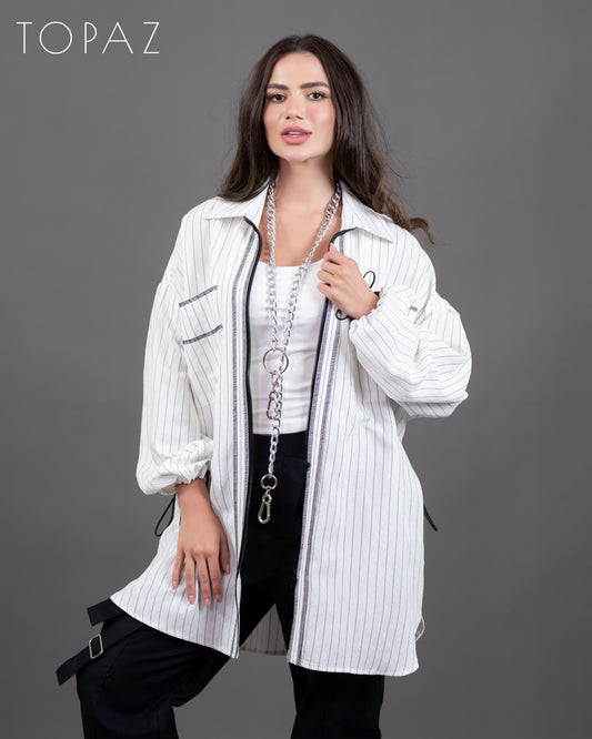 Striped Linen Jacket