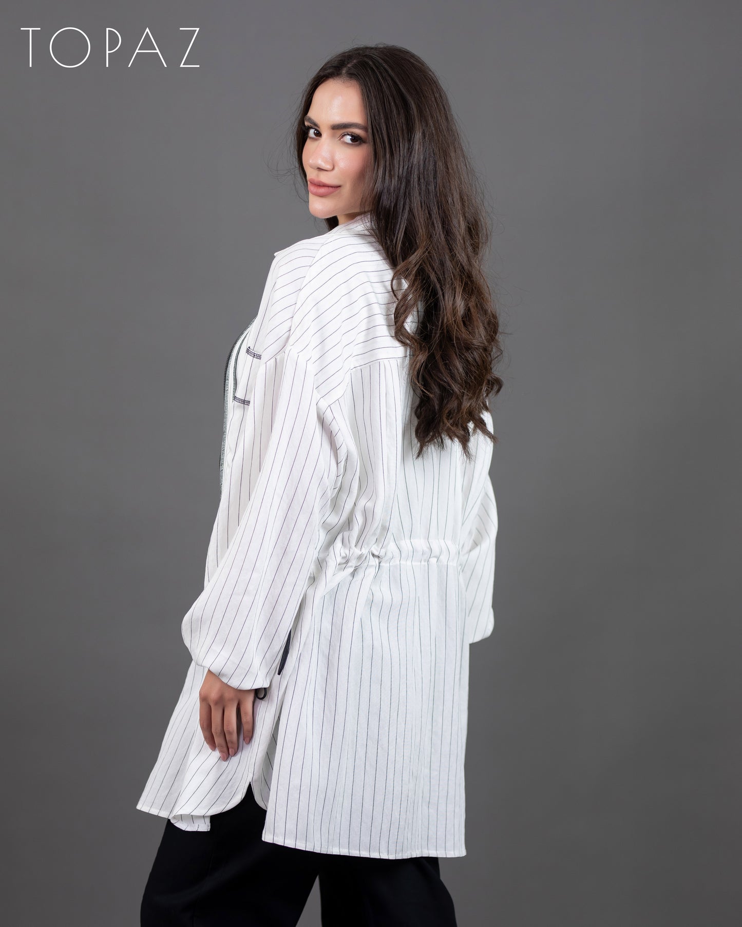 Striped Linen Jacket
