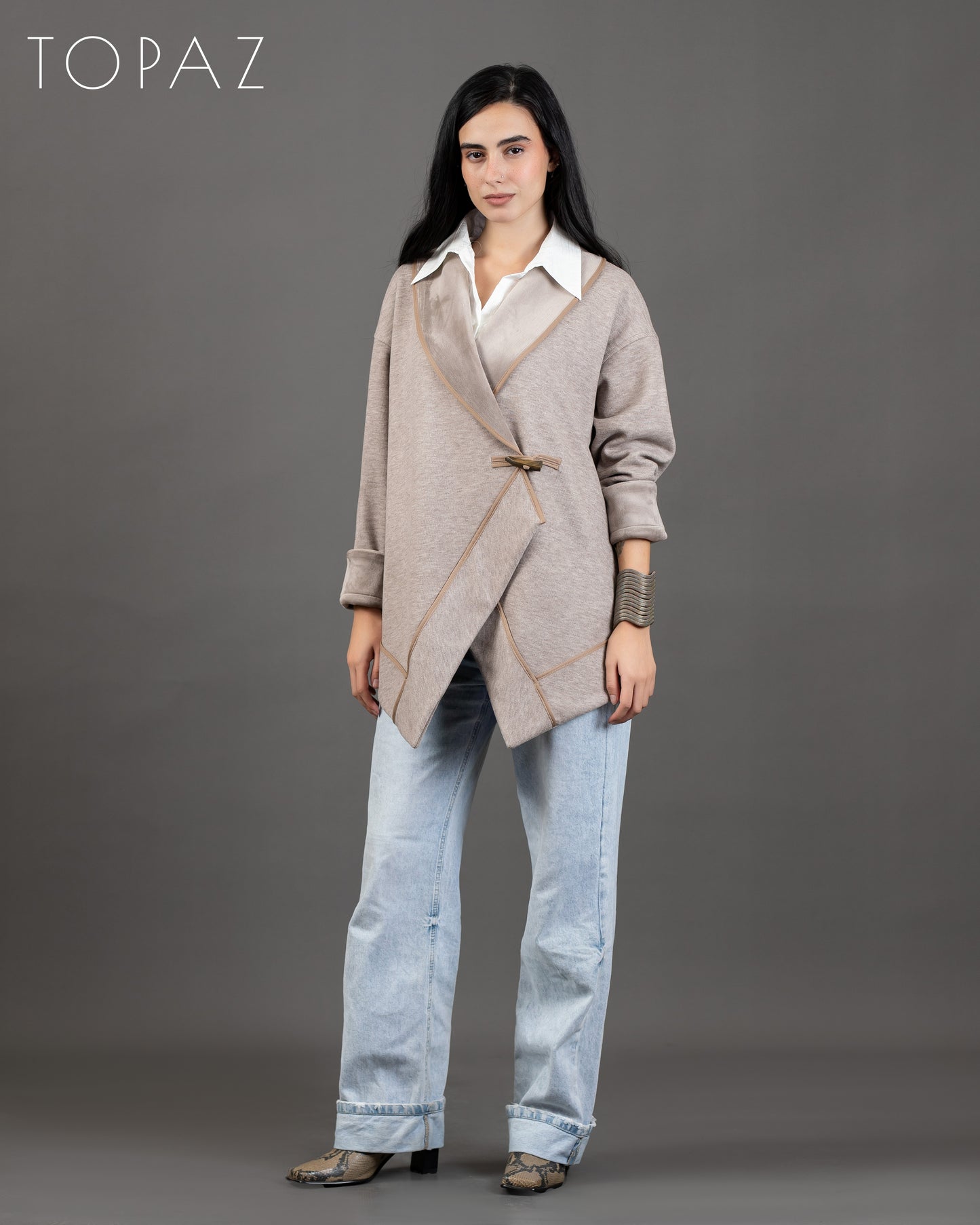 Knit X Velvet Jacket