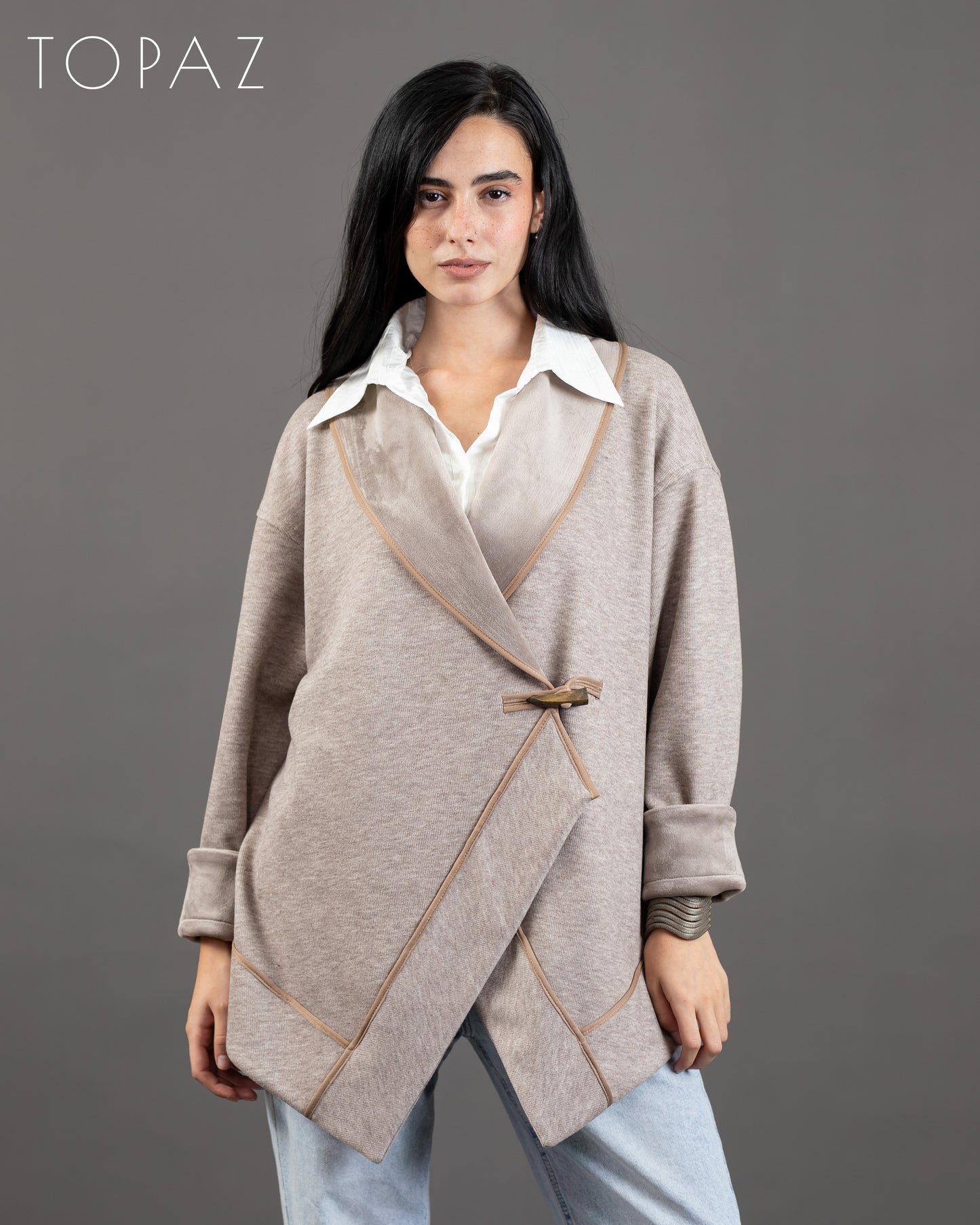 Knit X Velvet Jacket