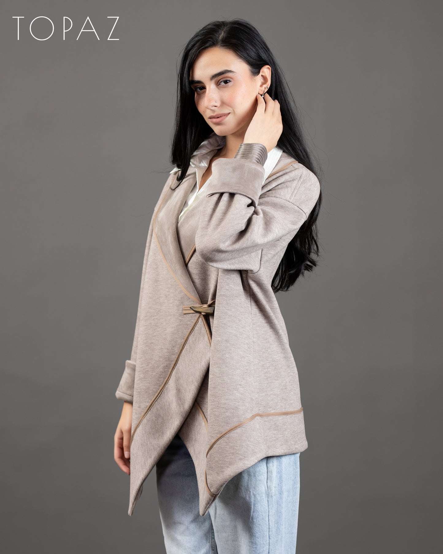 Knit X Velvet Jacket