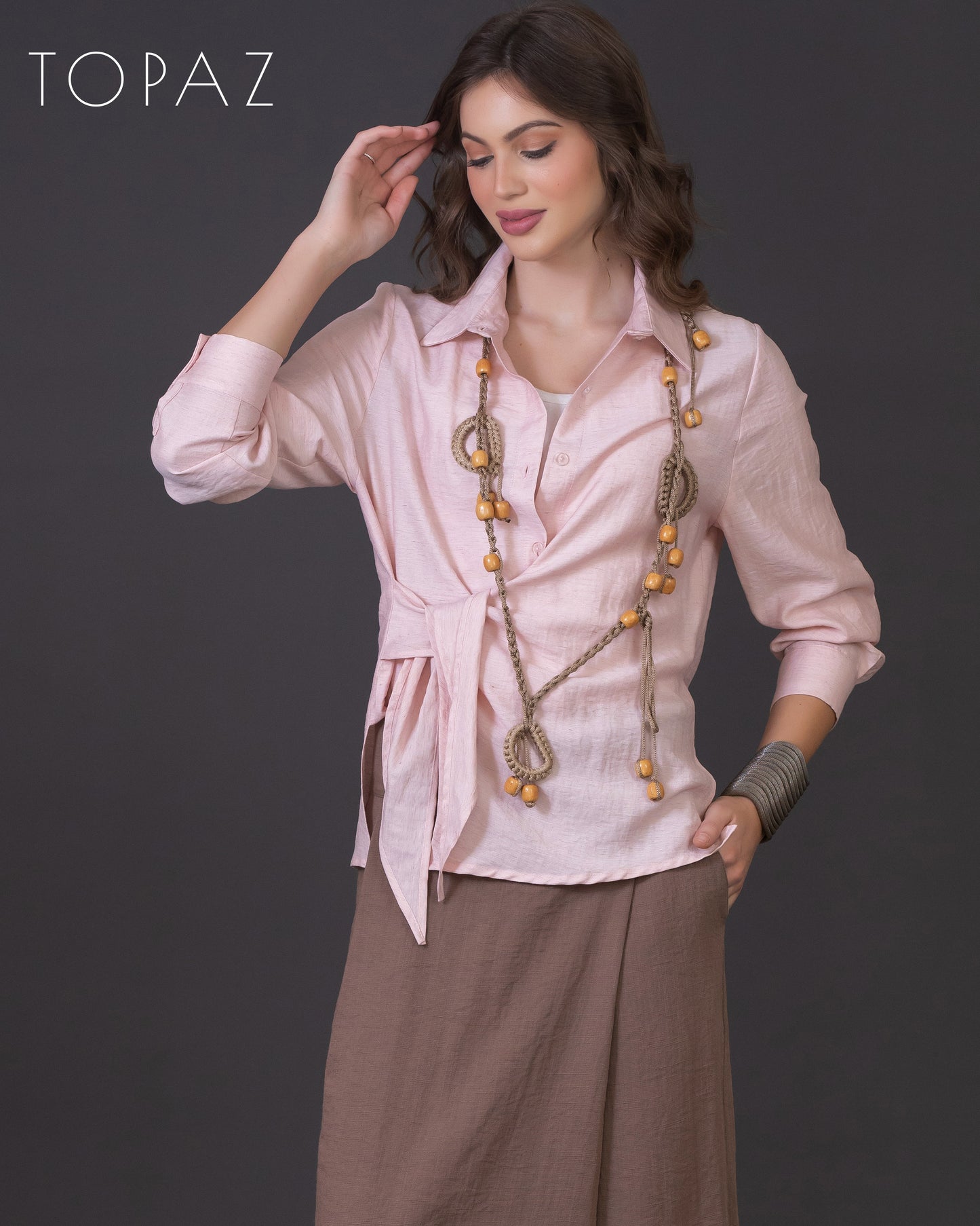 Blouse with Side Tie