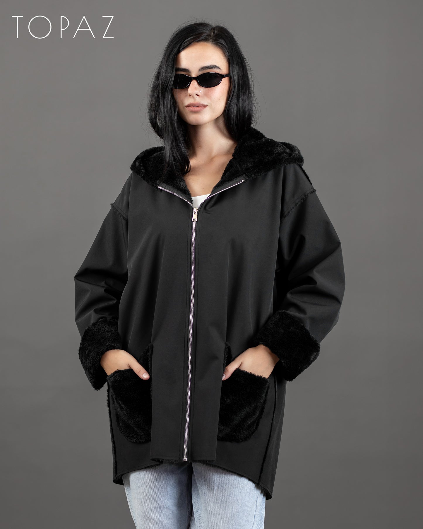 Waterproof Jacket With Fur