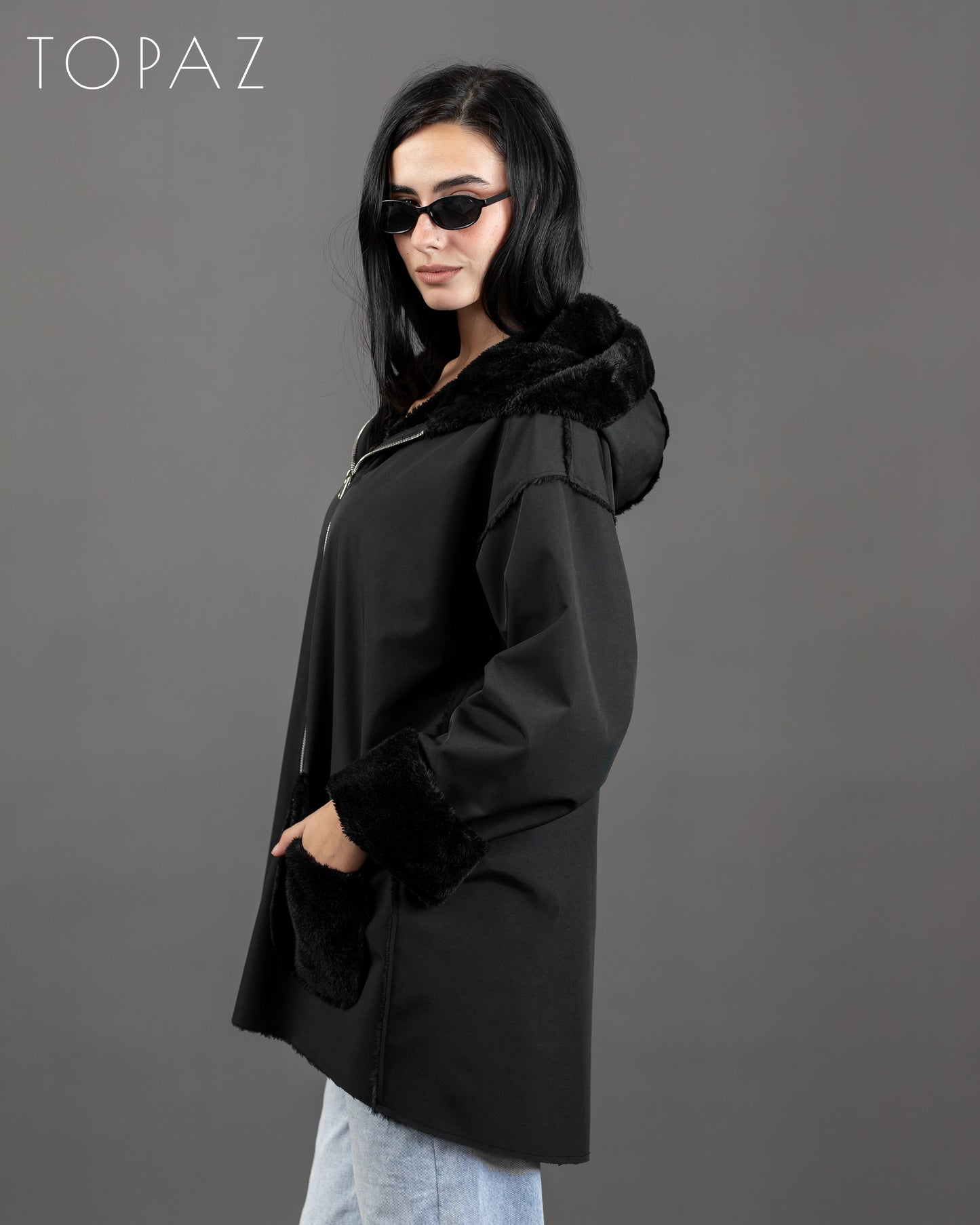 Waterproof Jacket With Fur