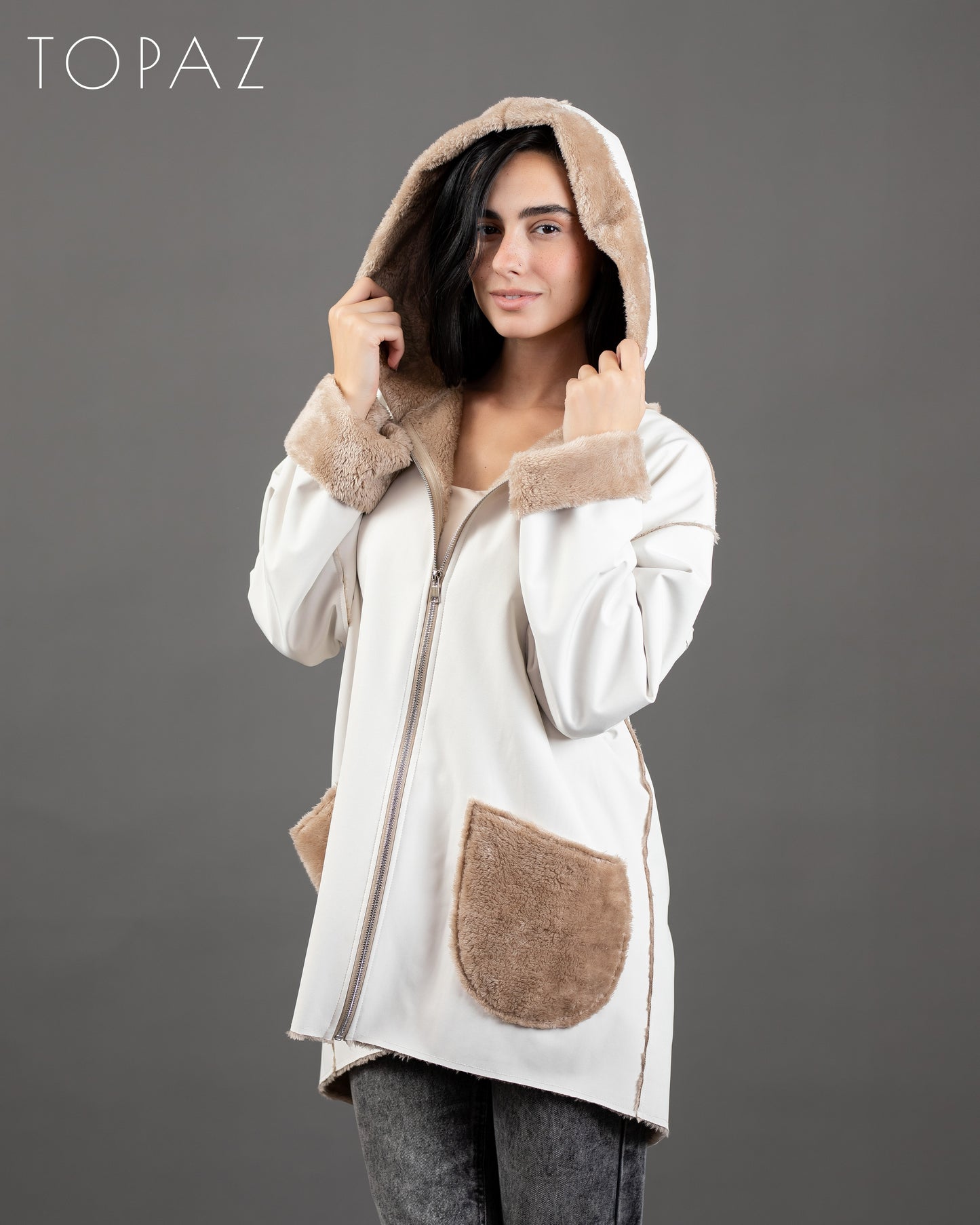 Waterproof Jacket With Fur