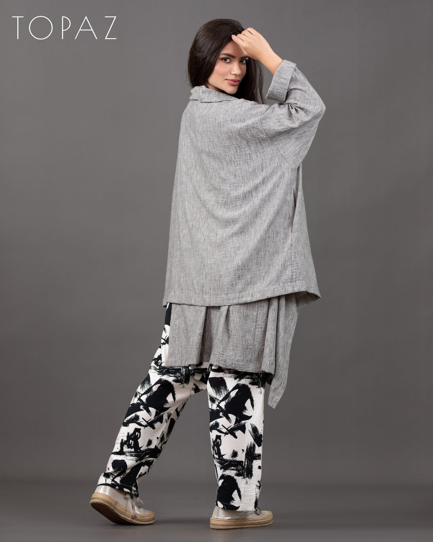 Linen Cardigan Set