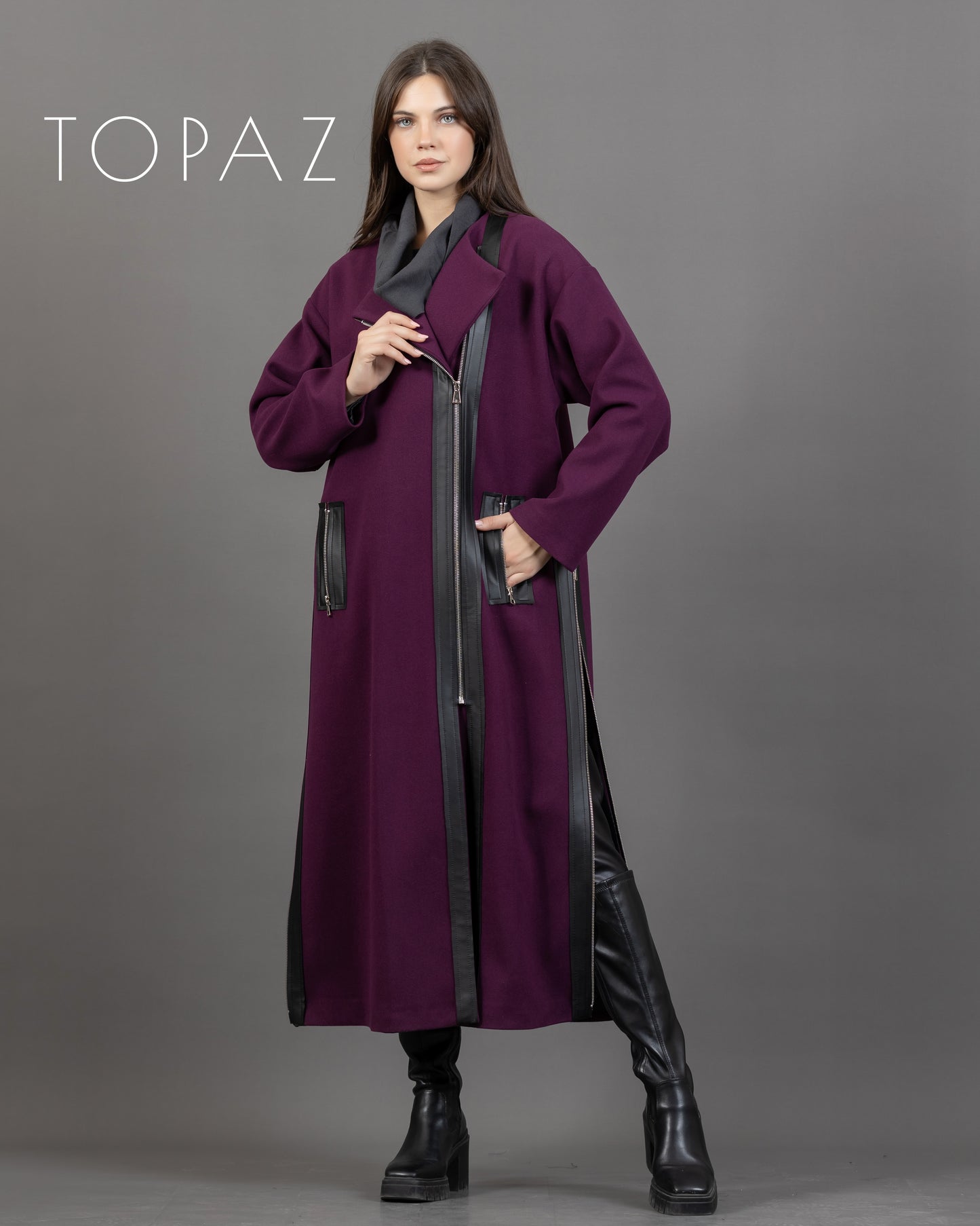 Coat with Zippers