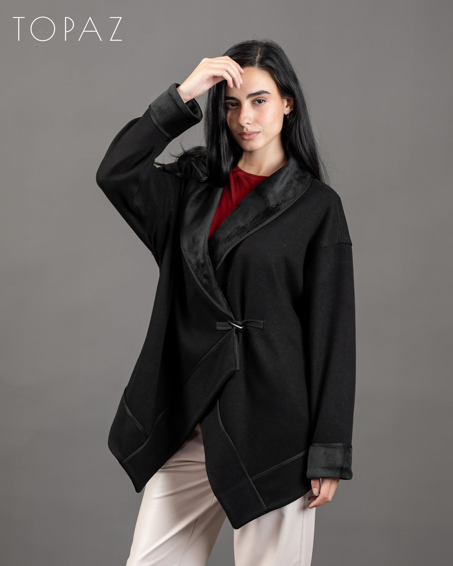 Knit X Velvet Jacket