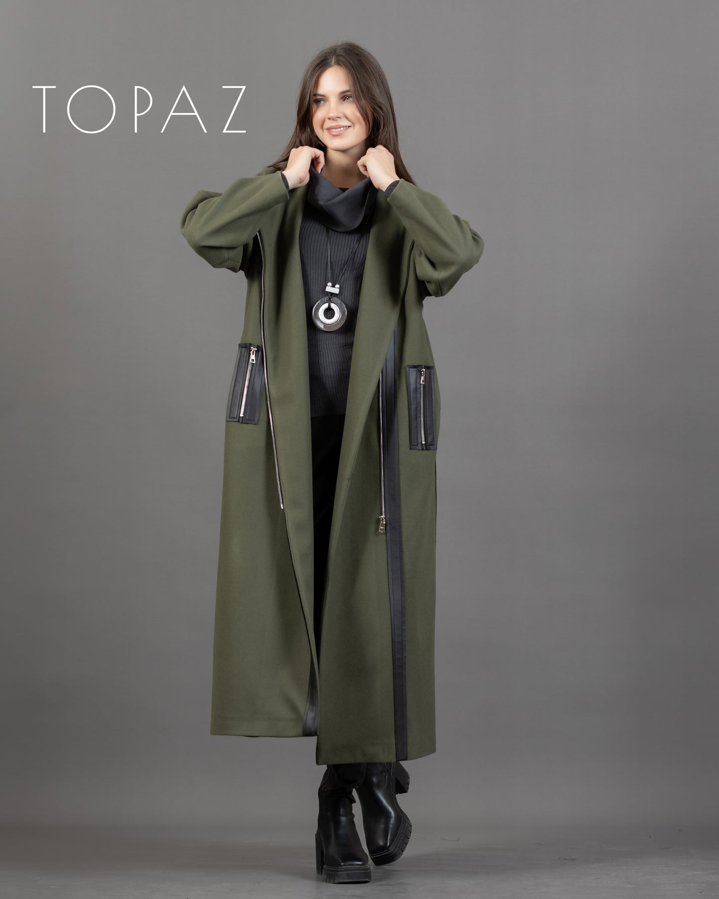 Coat with Zippers