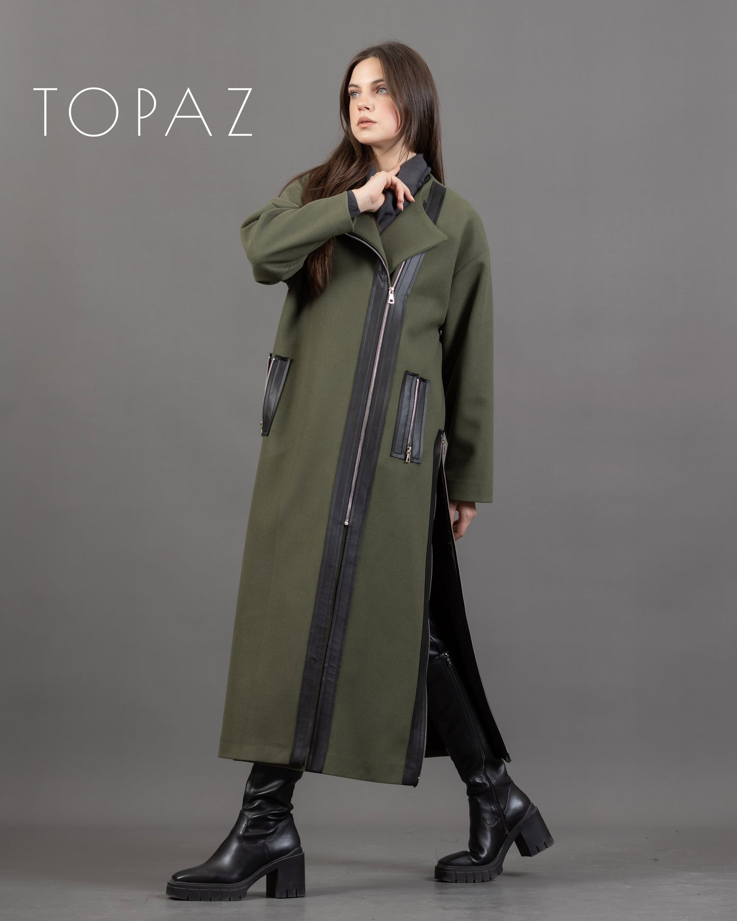 Coat with Zippers