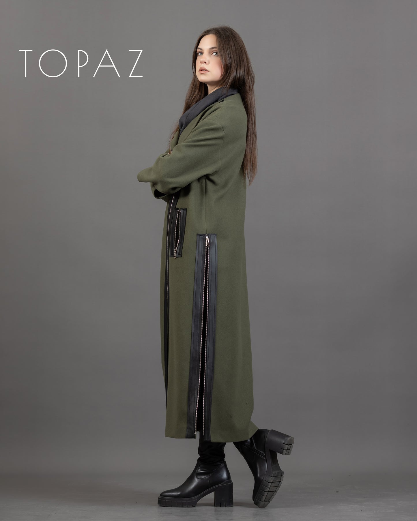 Coat with Zippers