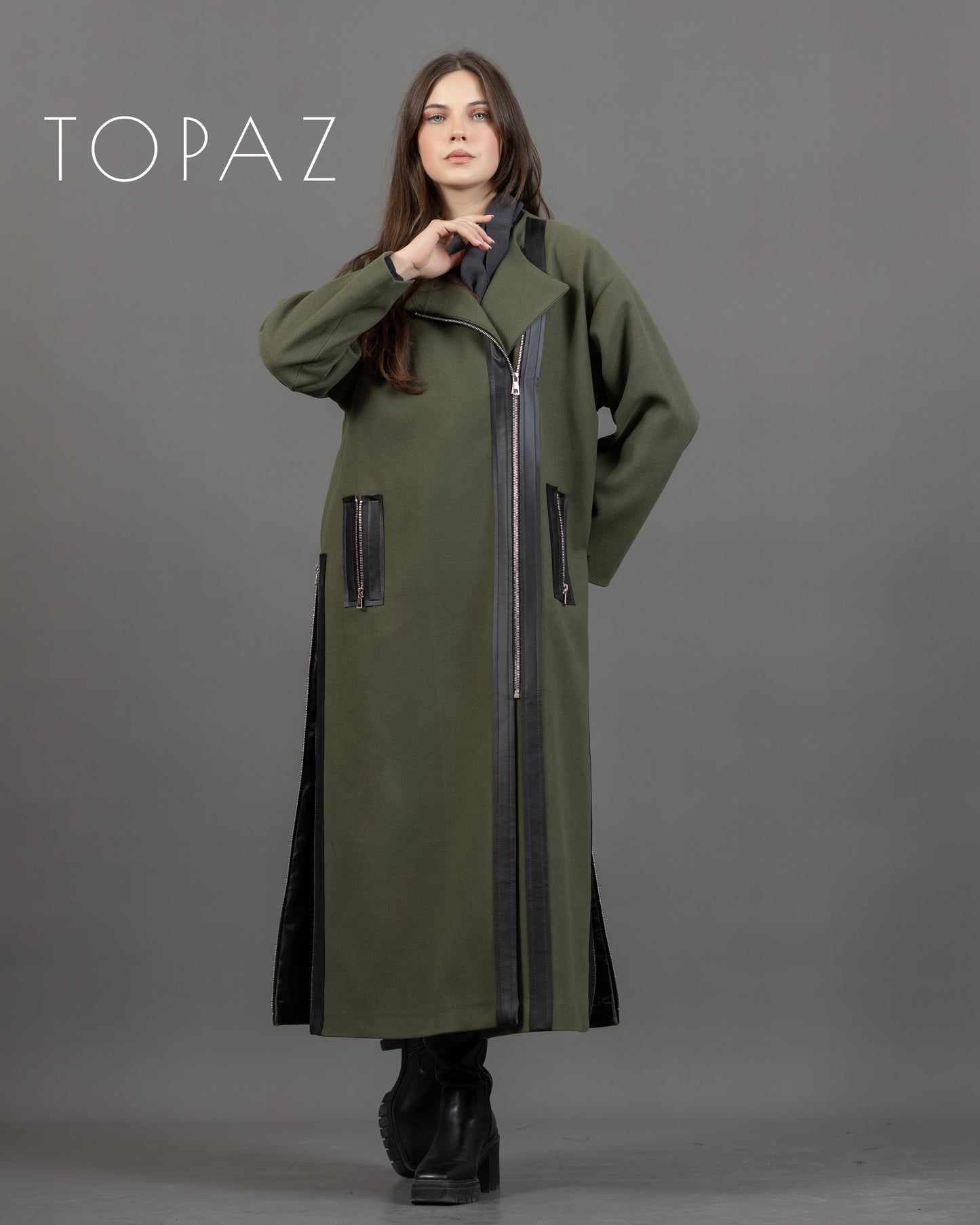 Coat with Zippers