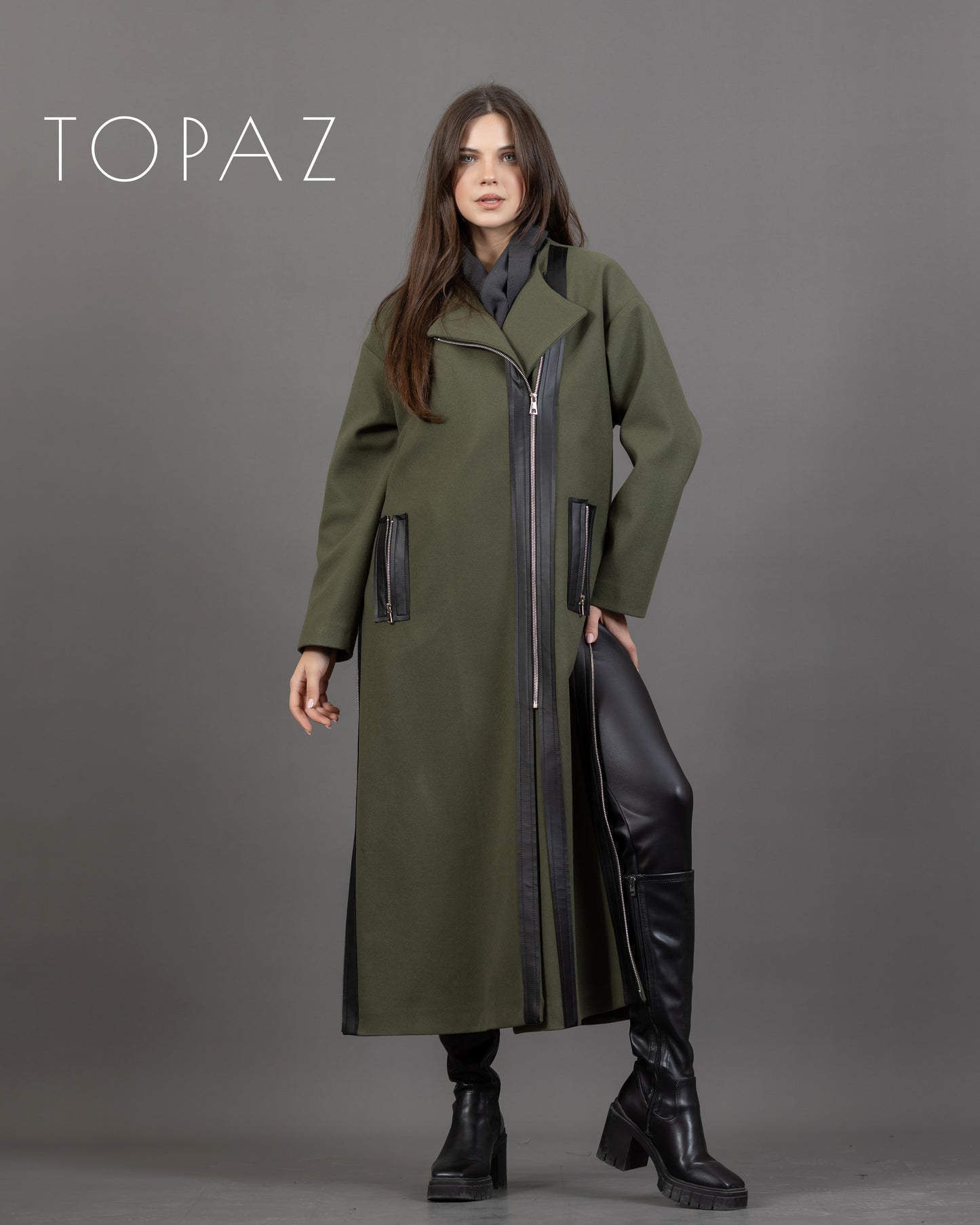 Coat with Zippers