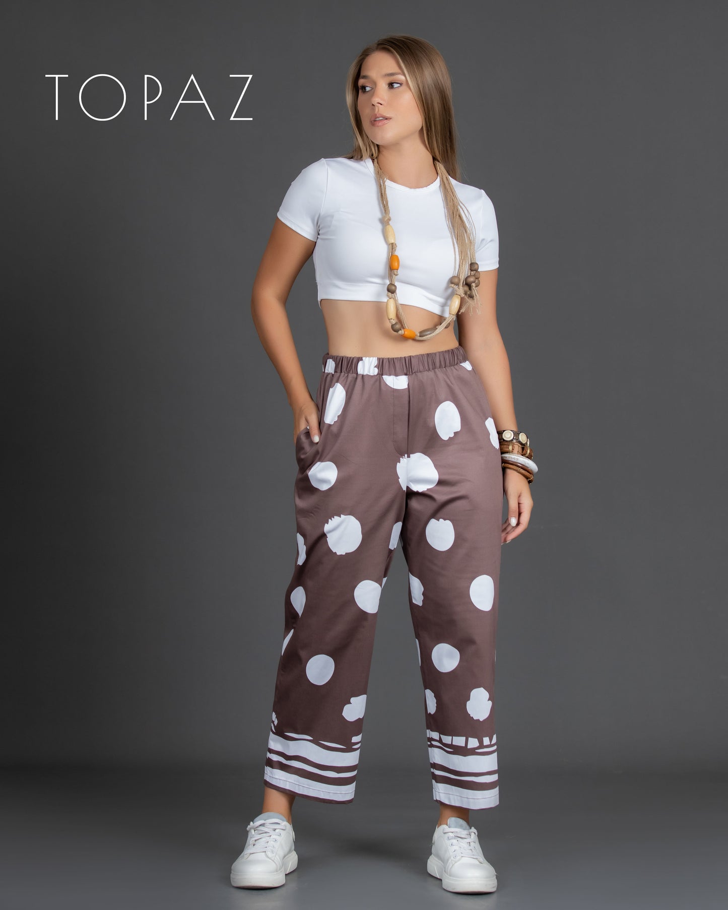 Polka Dot Printed Pants