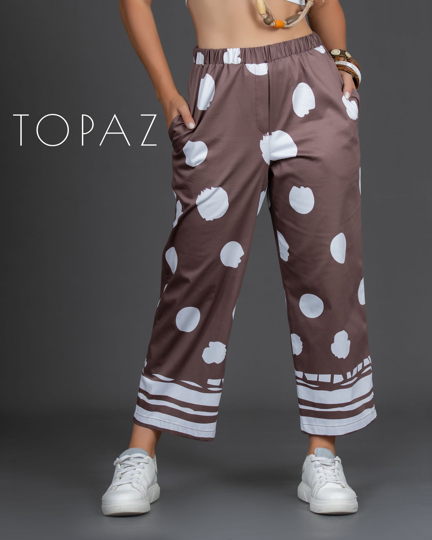 Polka Dot Printed Pants