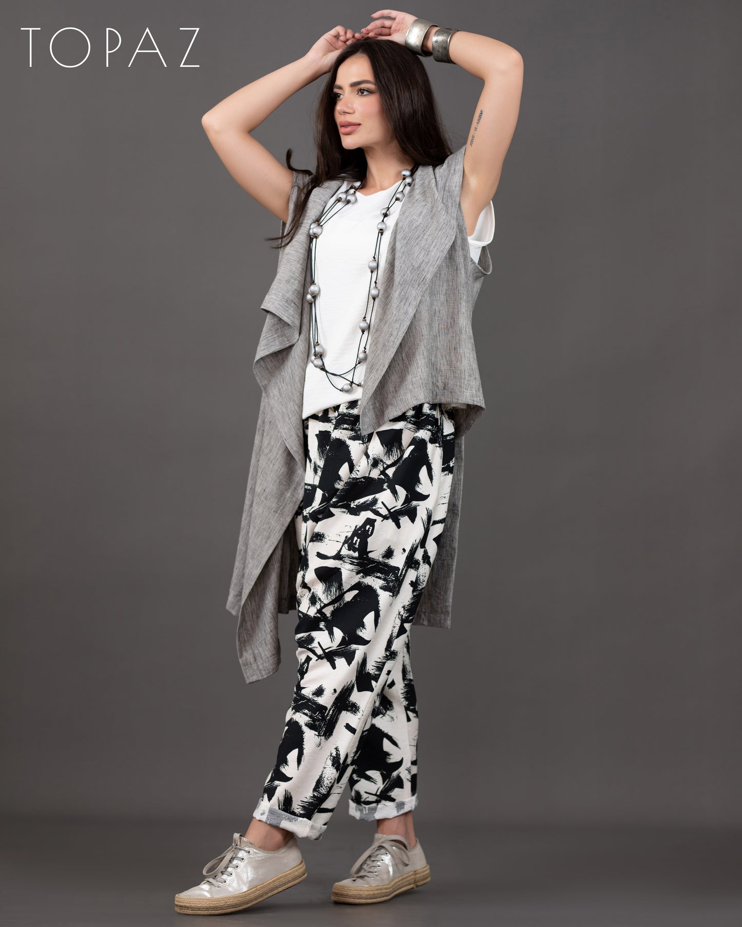 Linen Cardigan Set