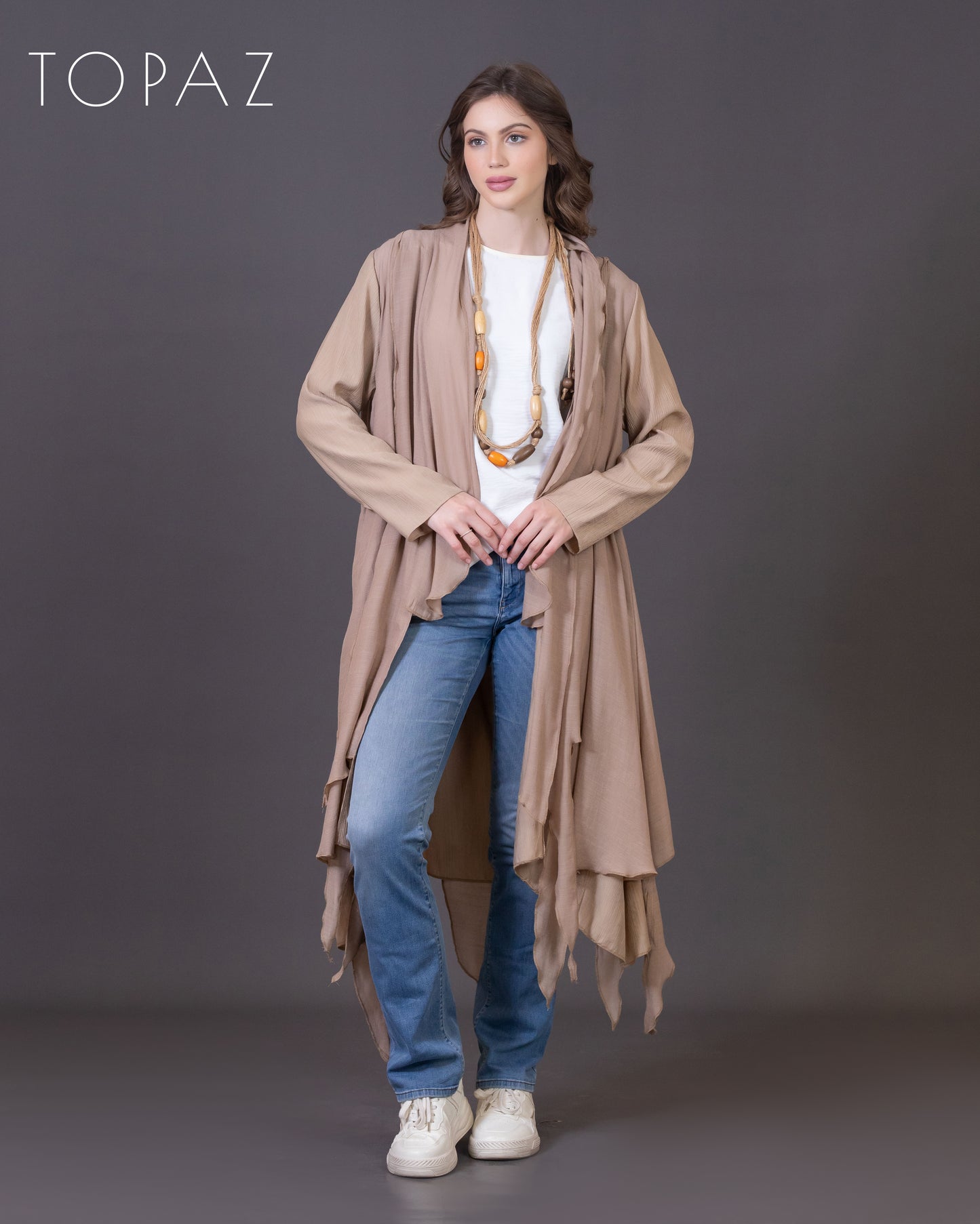 Cardigan with Voile