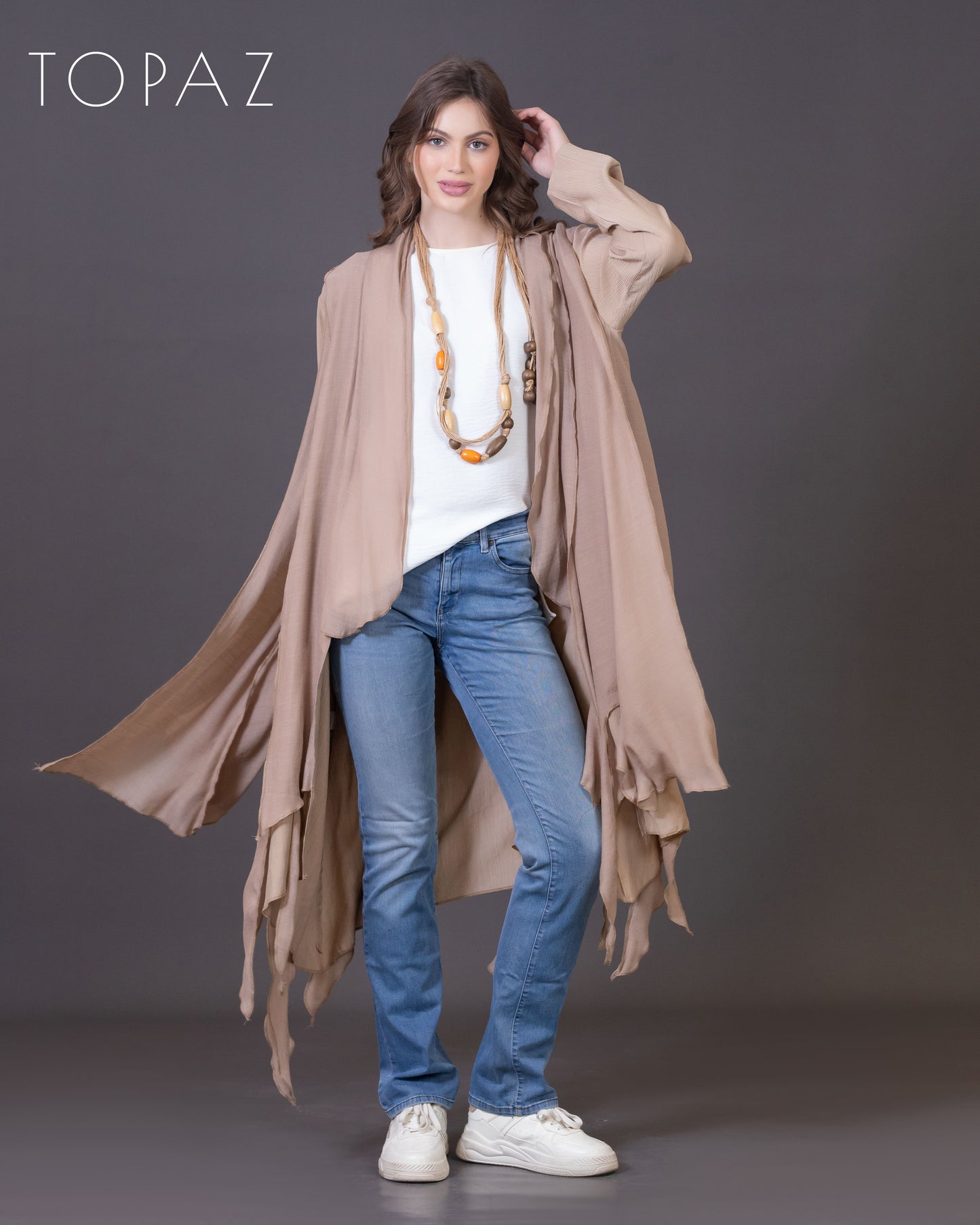 Cardigan with Voile
