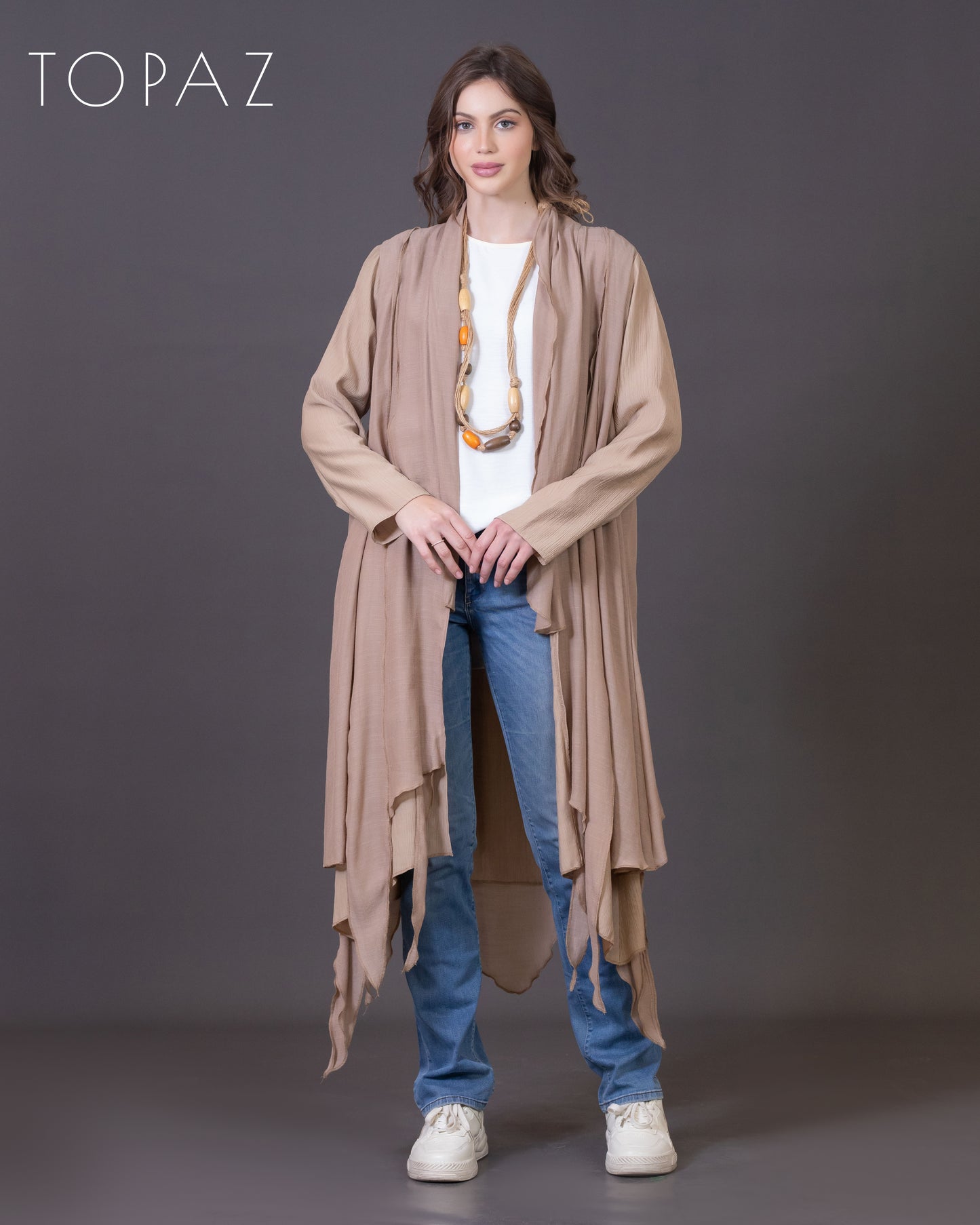 Cardigan with Voile