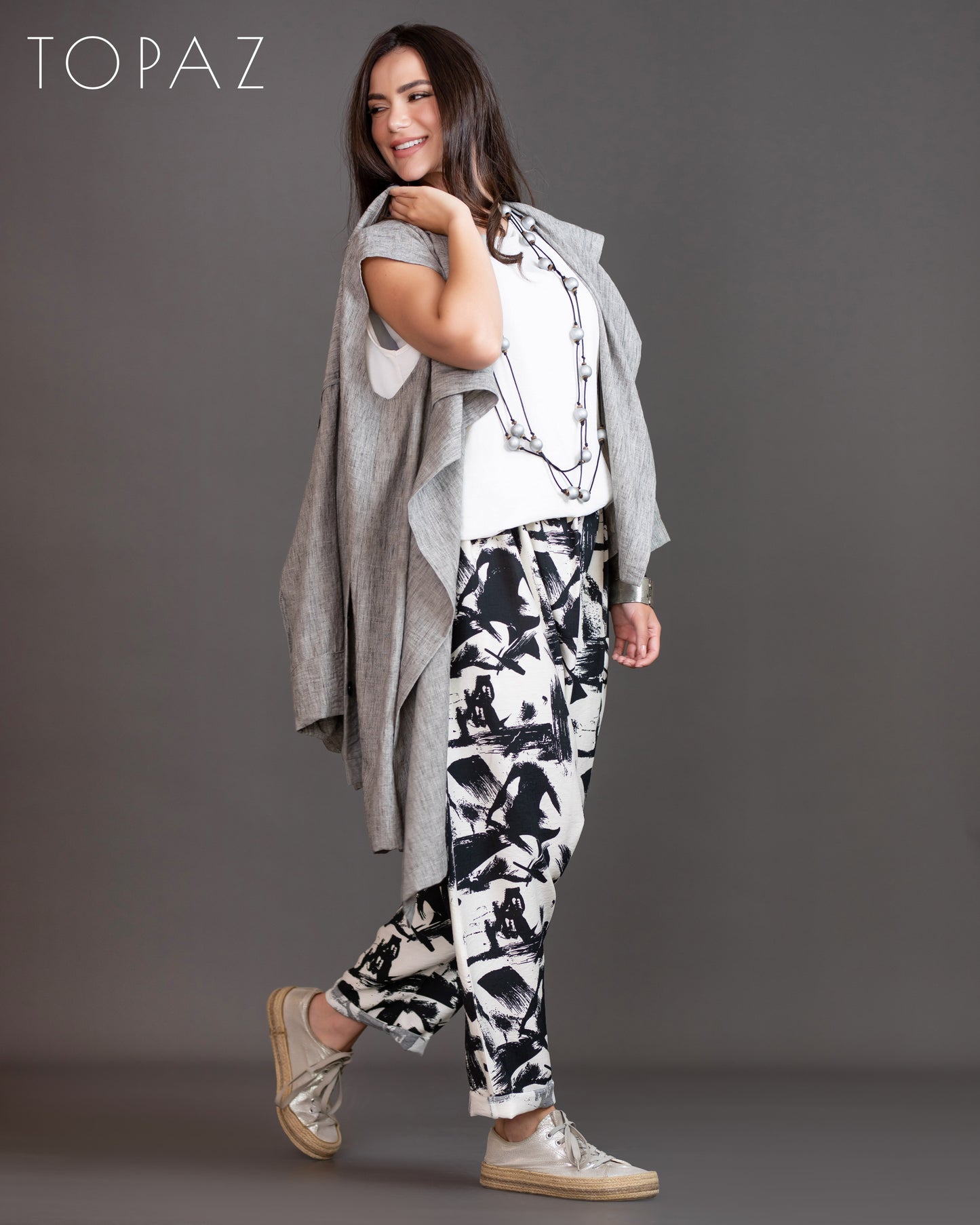 Linen Cardigan Set