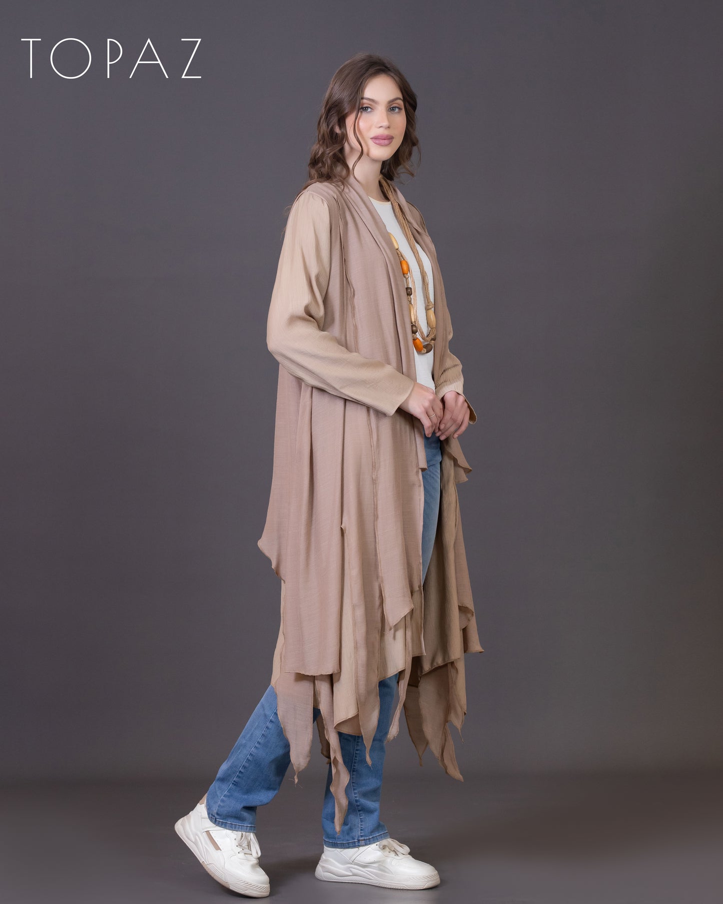 Cardigan with Voile