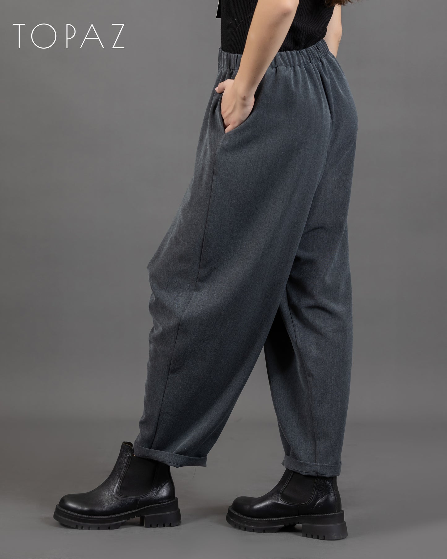 Harem Pants with Button