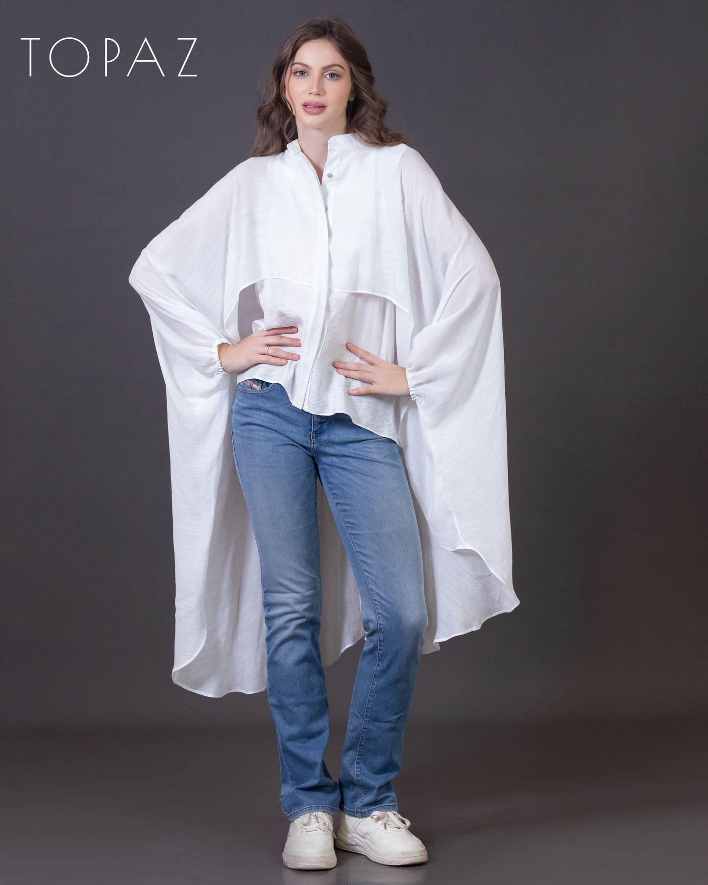 Two-Layer Voile Blouse