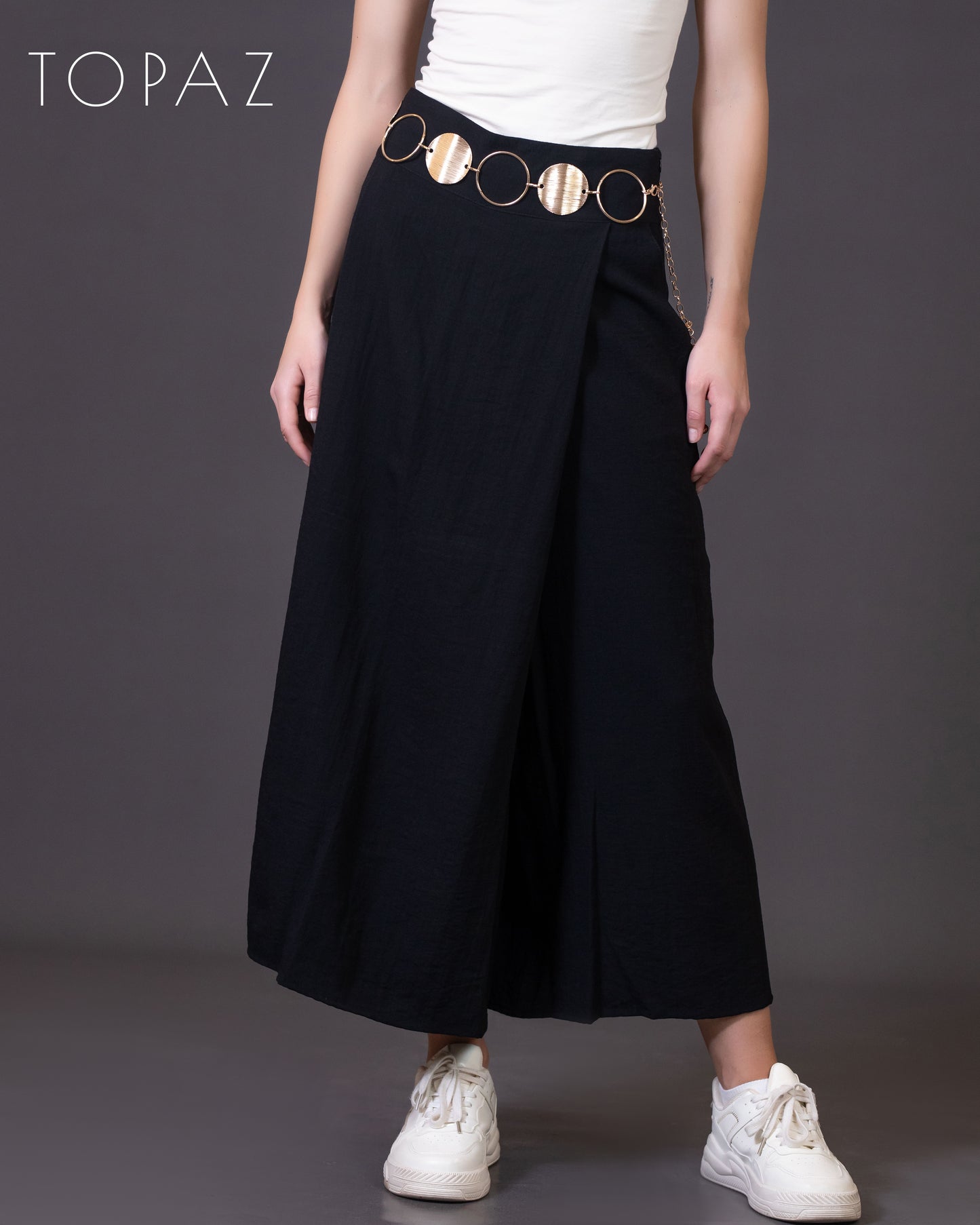 Pants with Skirt Panel