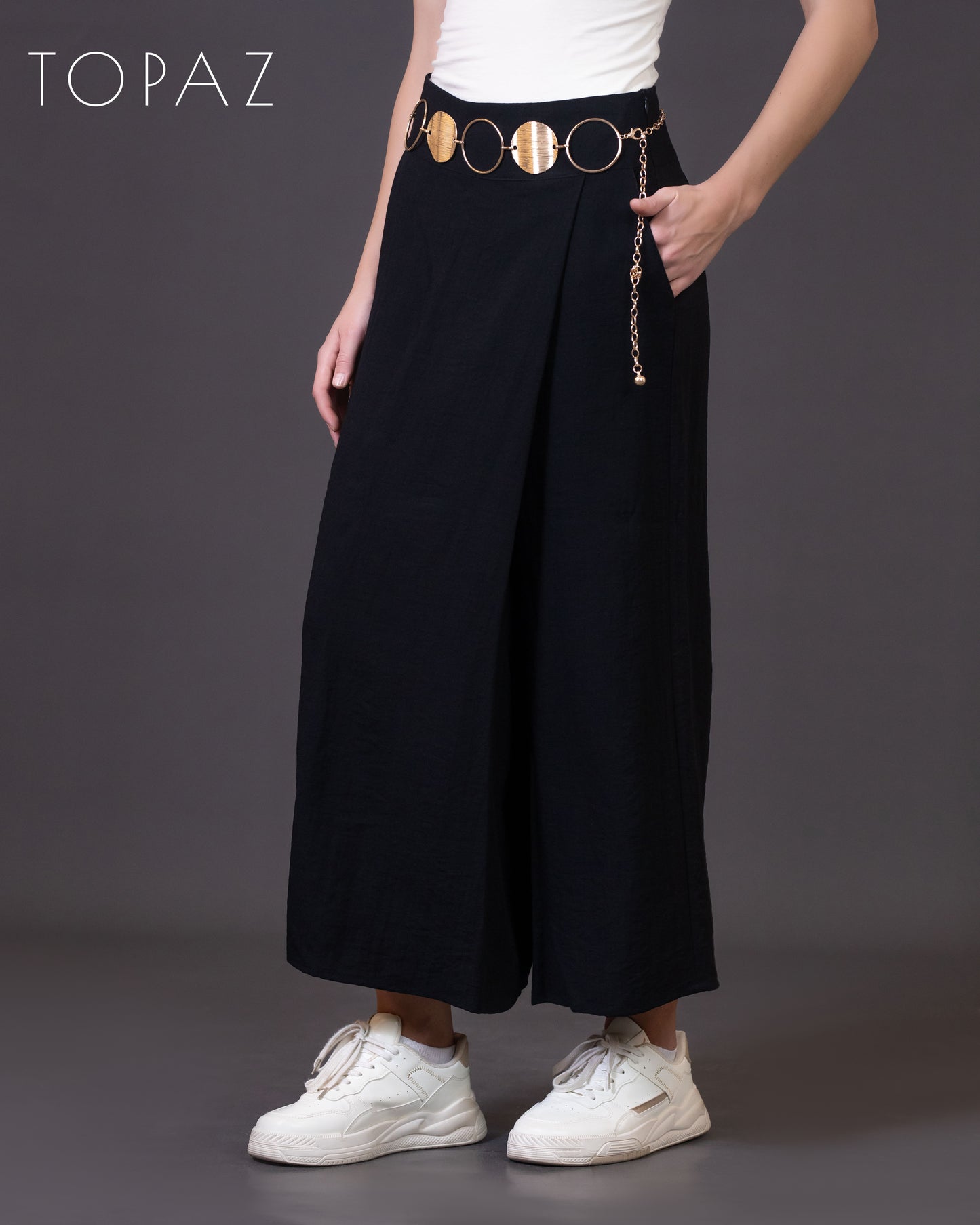 Pants with Skirt Panel