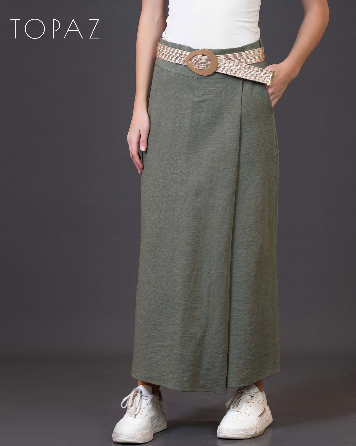 Pants with Skirt Panel