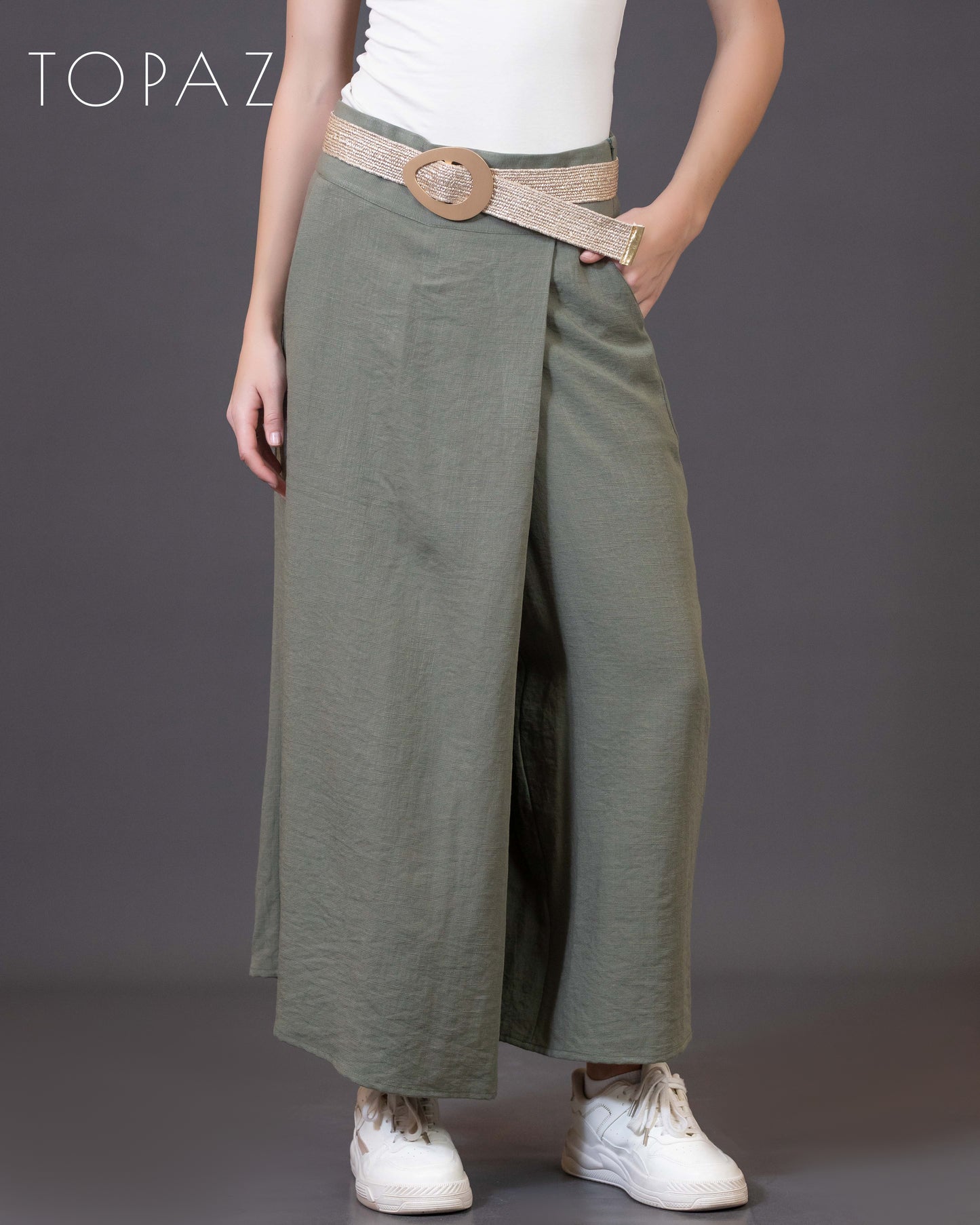Pants with Skirt Panel