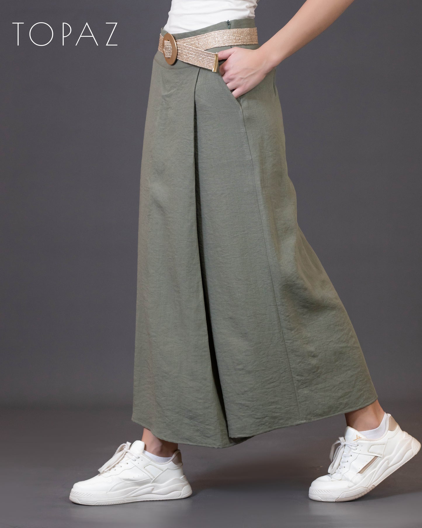 Pants with Skirt Panel