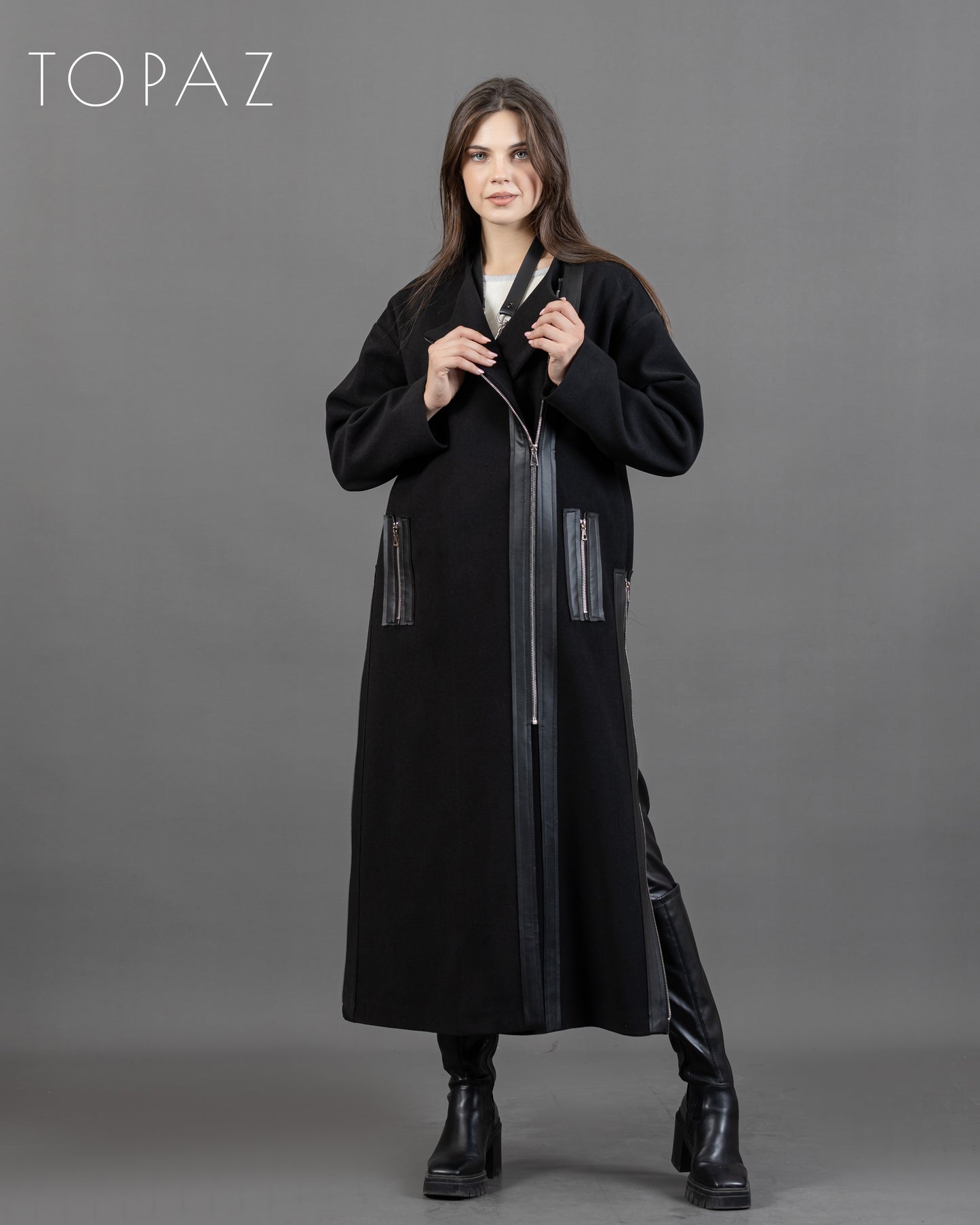 Coat with Zippers