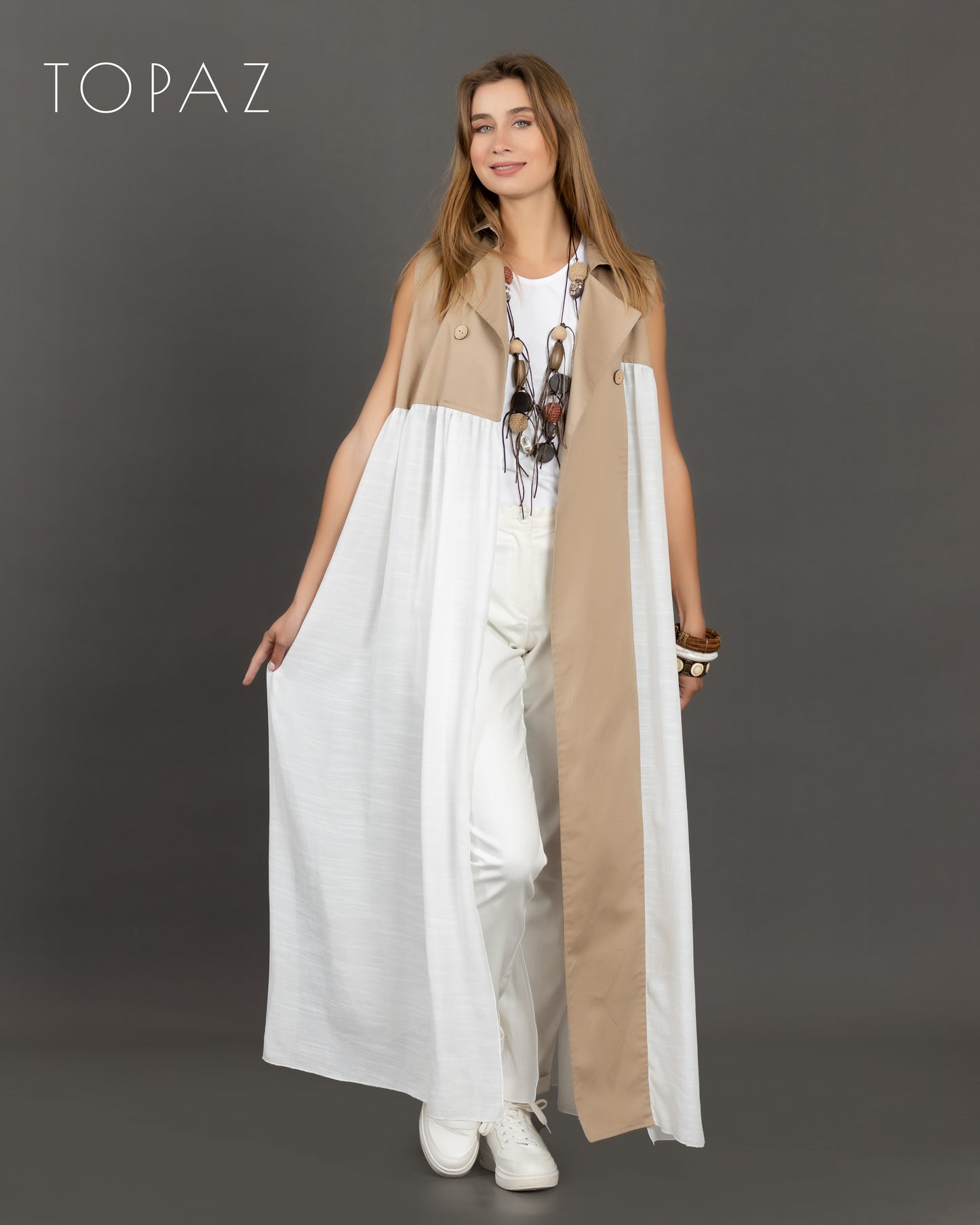 Poplin and Voile Vest