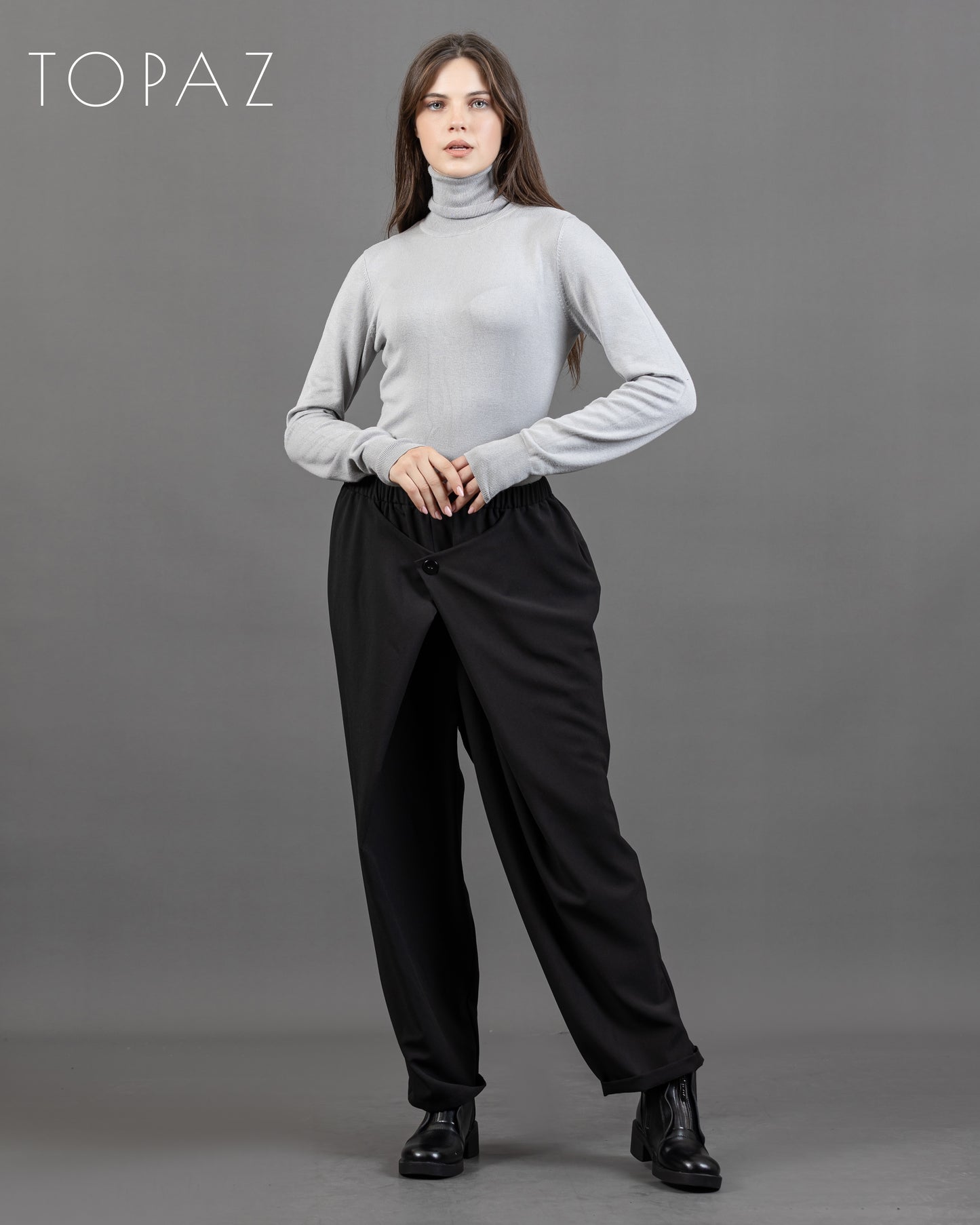 Harem Pants with Button