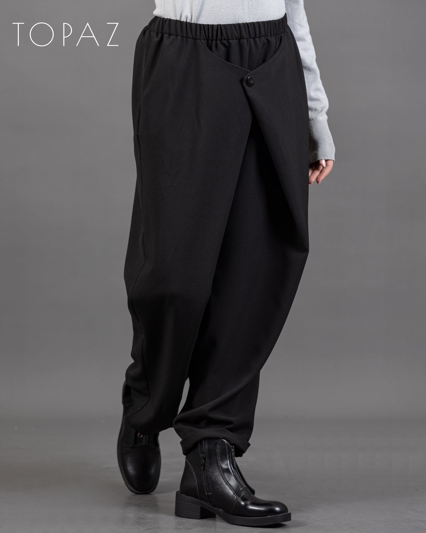 Harem Pants with Button