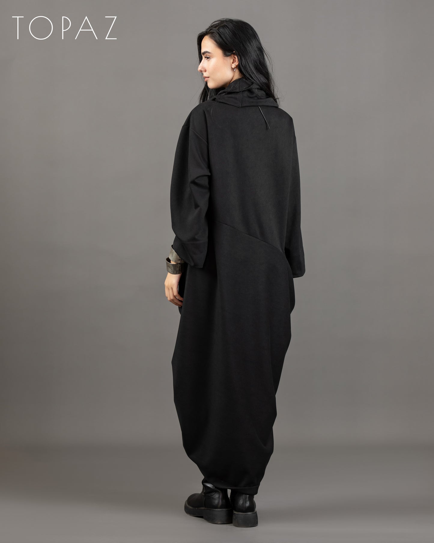 Asymmetrical Draped Dress