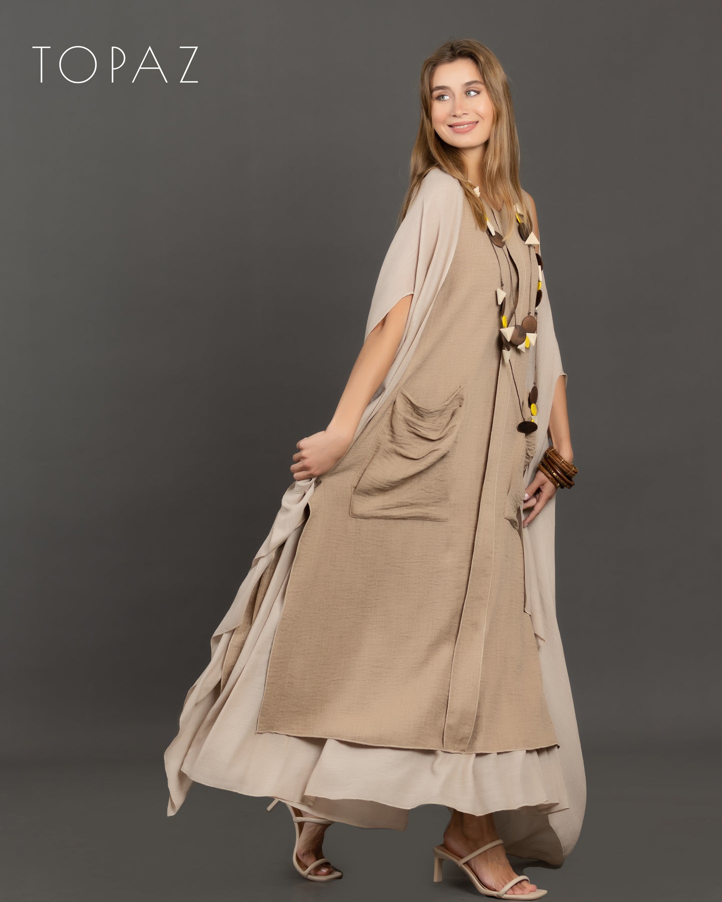 Two-Piece Linen Dress Set