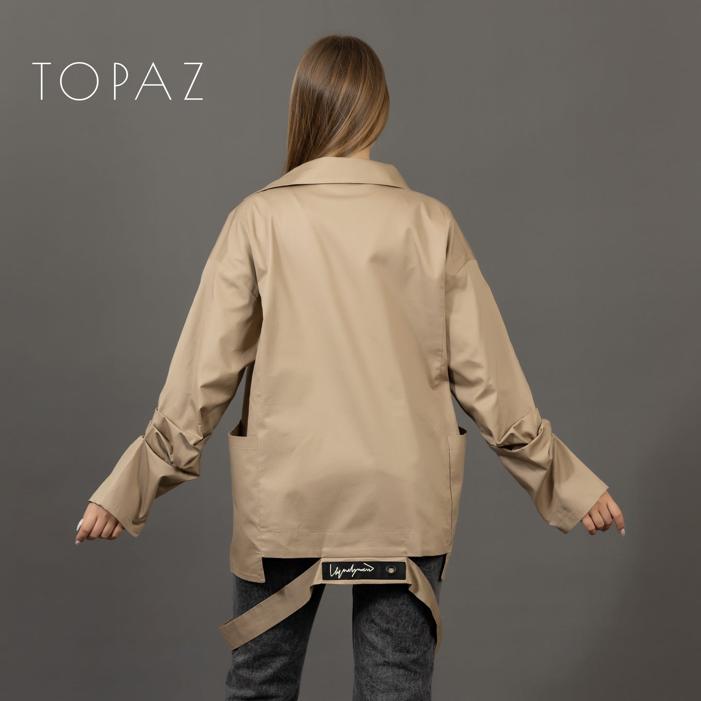 Poplin Shirt with Buckles