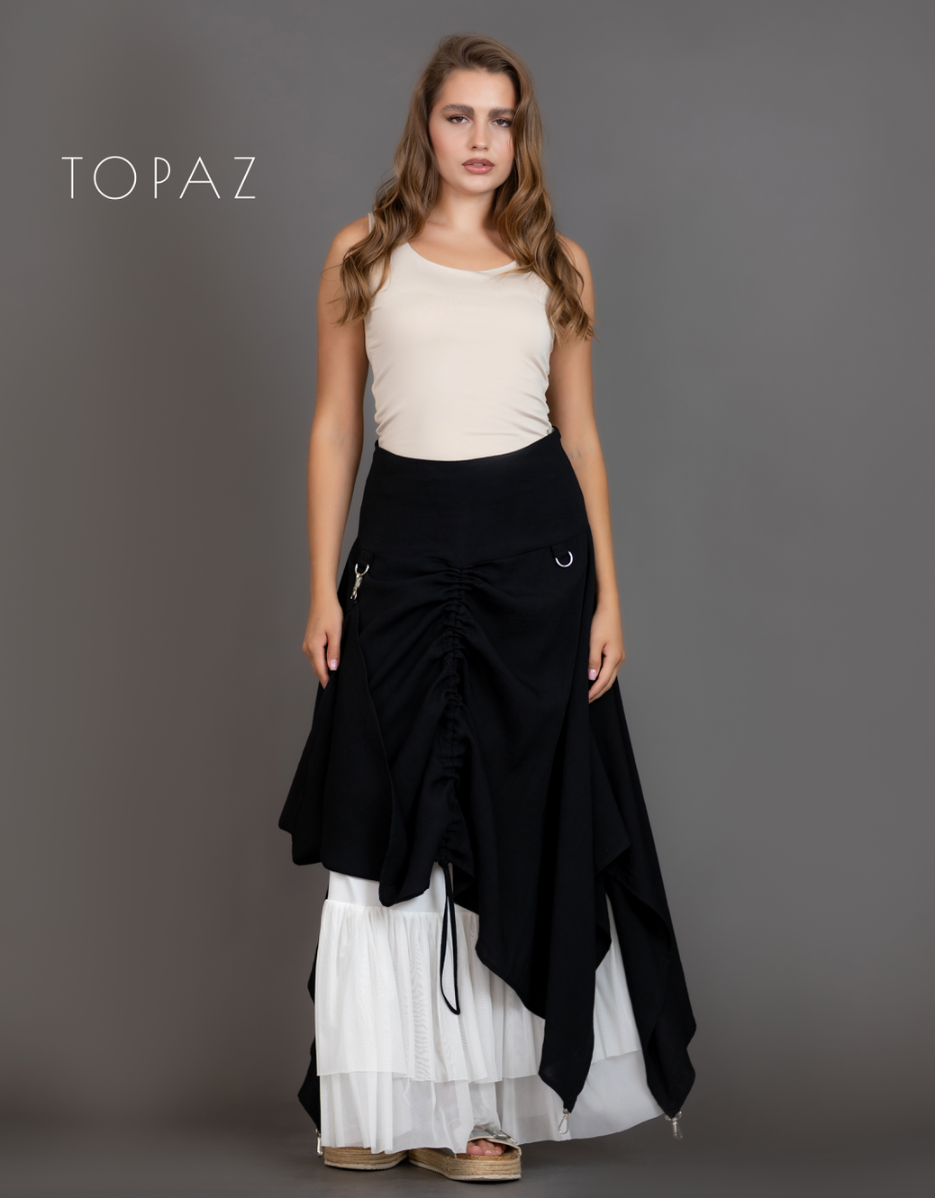 Skirt with Draping