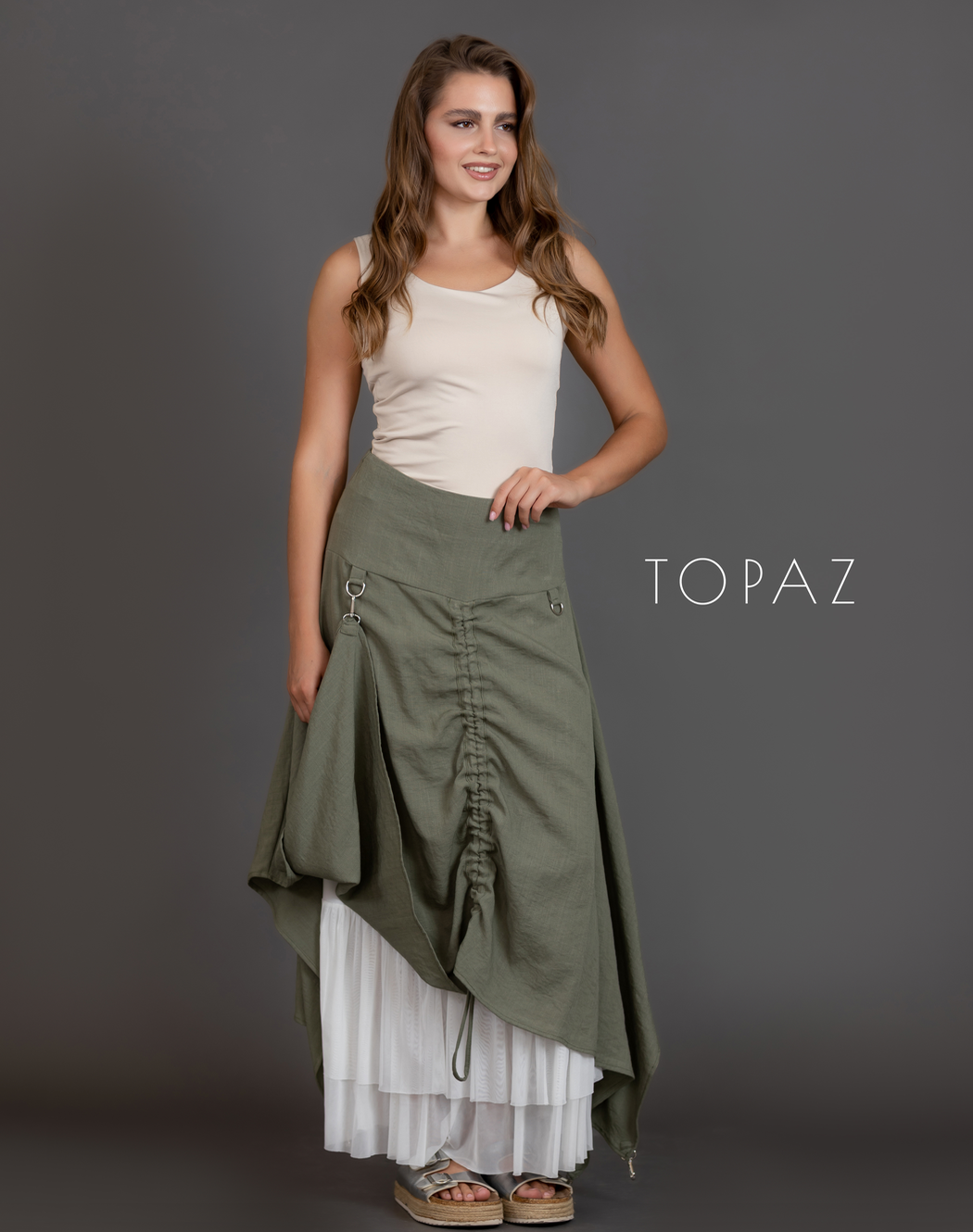 Skirt with Draping