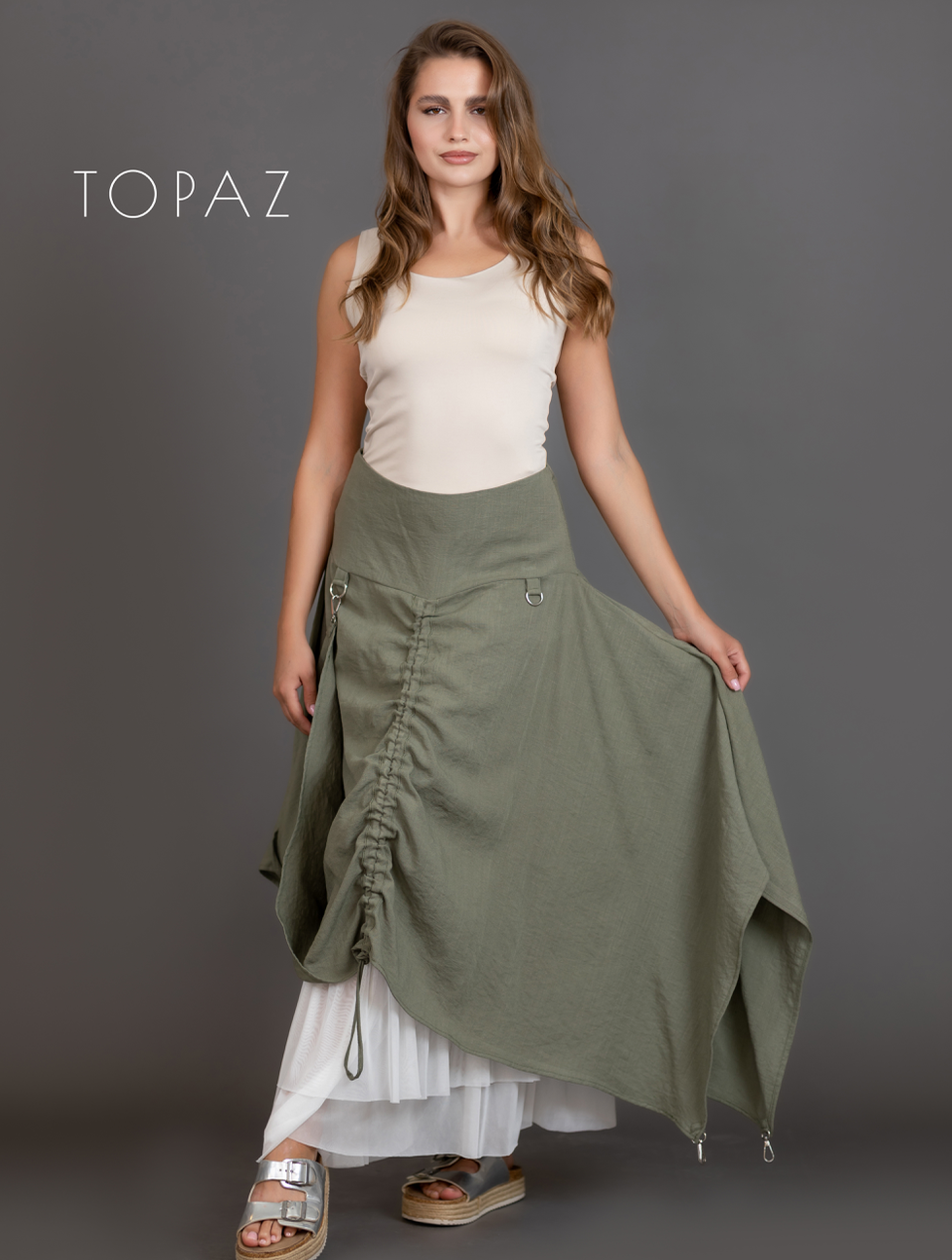 Skirt with Draping